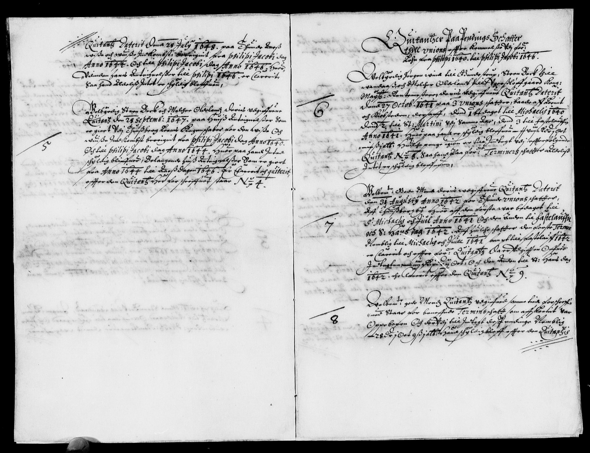 Rentekammeret inntil 1814, Reviderte regnskaper, Lensregnskaper, AV/RA-EA-5023/R/Rb/Rbo/L0026: Tønsberg len, 1644-1646