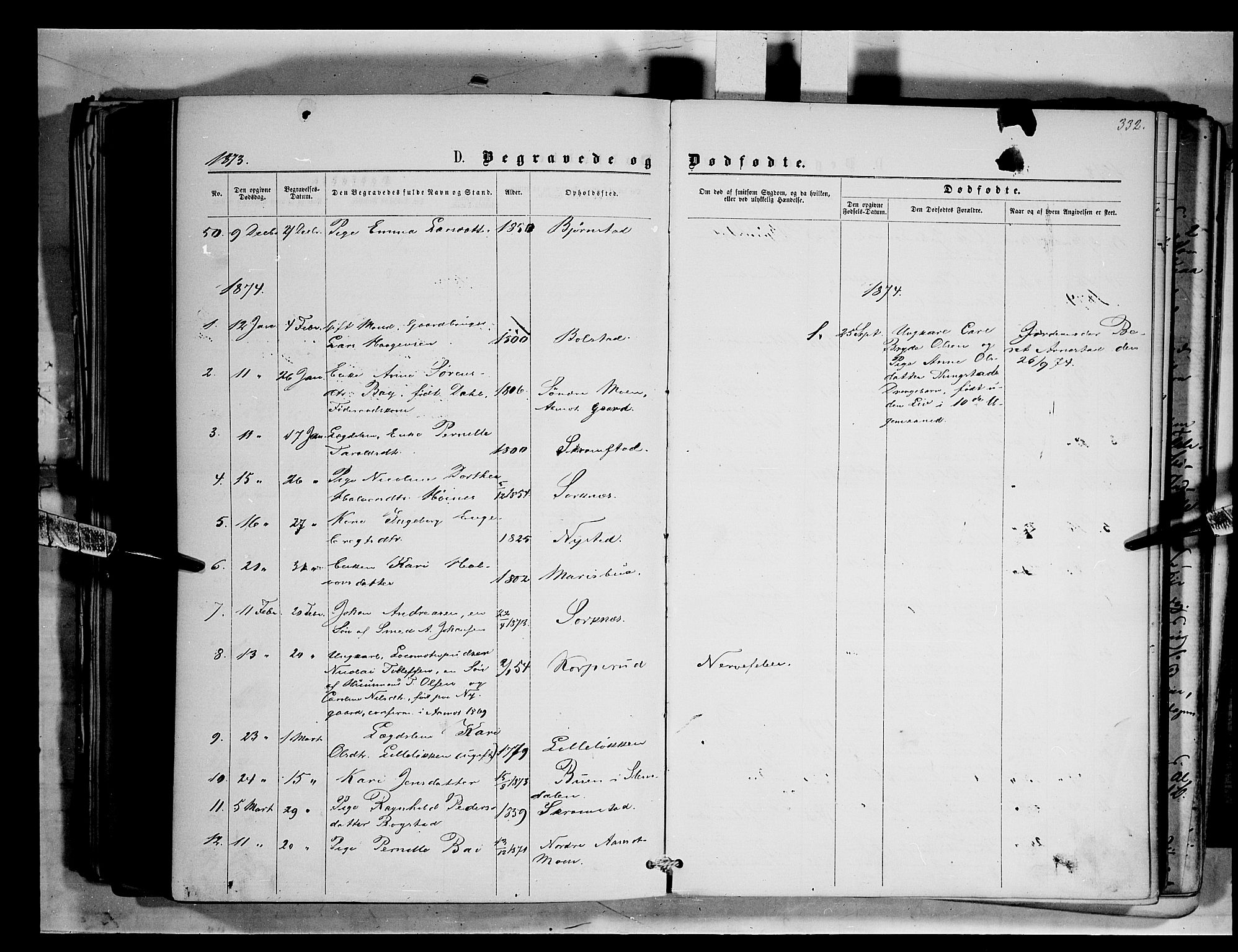 Åmot prestekontor, Hedmark, AV/SAH-PREST-056/H/Ha/Haa/L0008: Parish register (official) no. 8, 1862-1875, p. 332