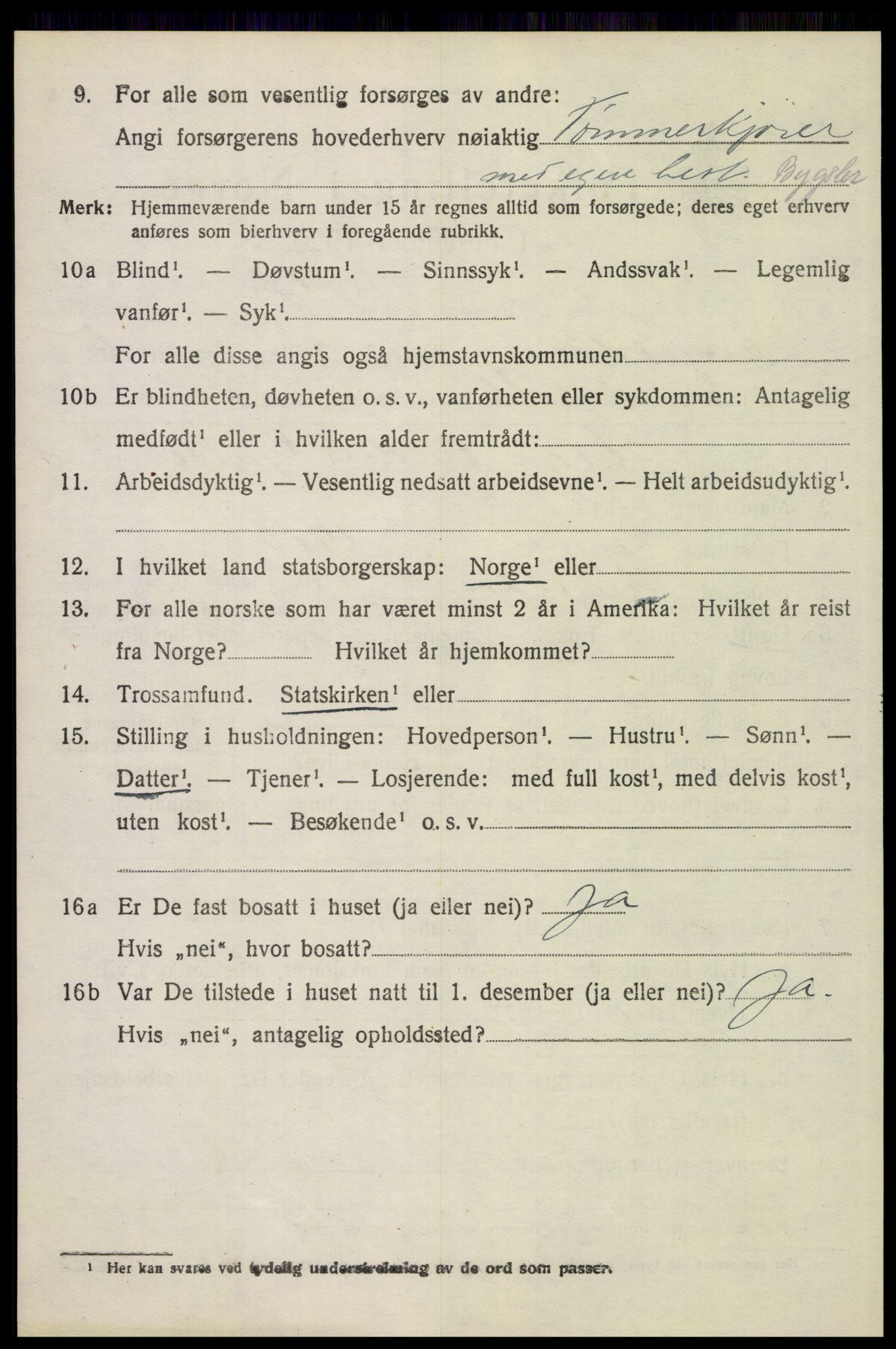 SAH, 1920 census for Engerdal, 1920, p. 2934