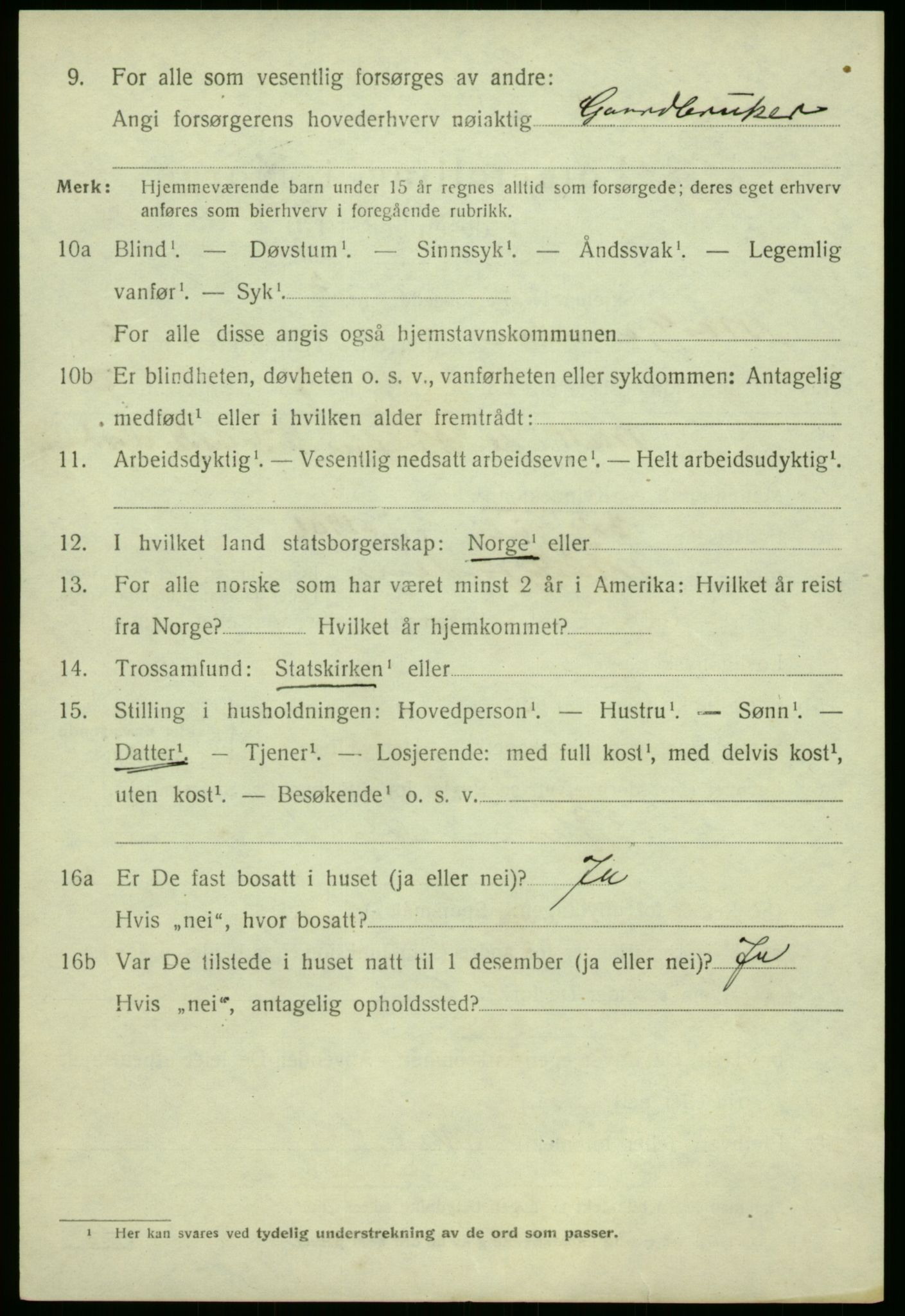 SAB, 1920 census for Masfjorden, 1920, p. 1248