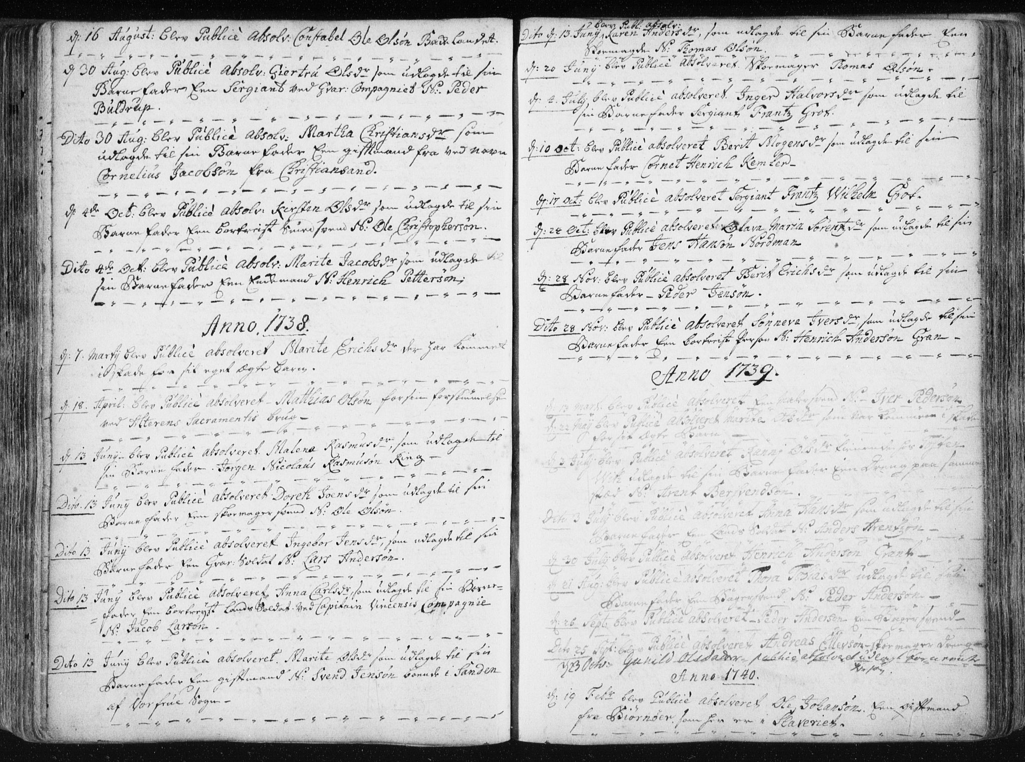 Ministerialprotokoller, klokkerbøker og fødselsregistre - Sør-Trøndelag, AV/SAT-A-1456/601/L0036: Parish register (official) no. 601A04, 1729-1769