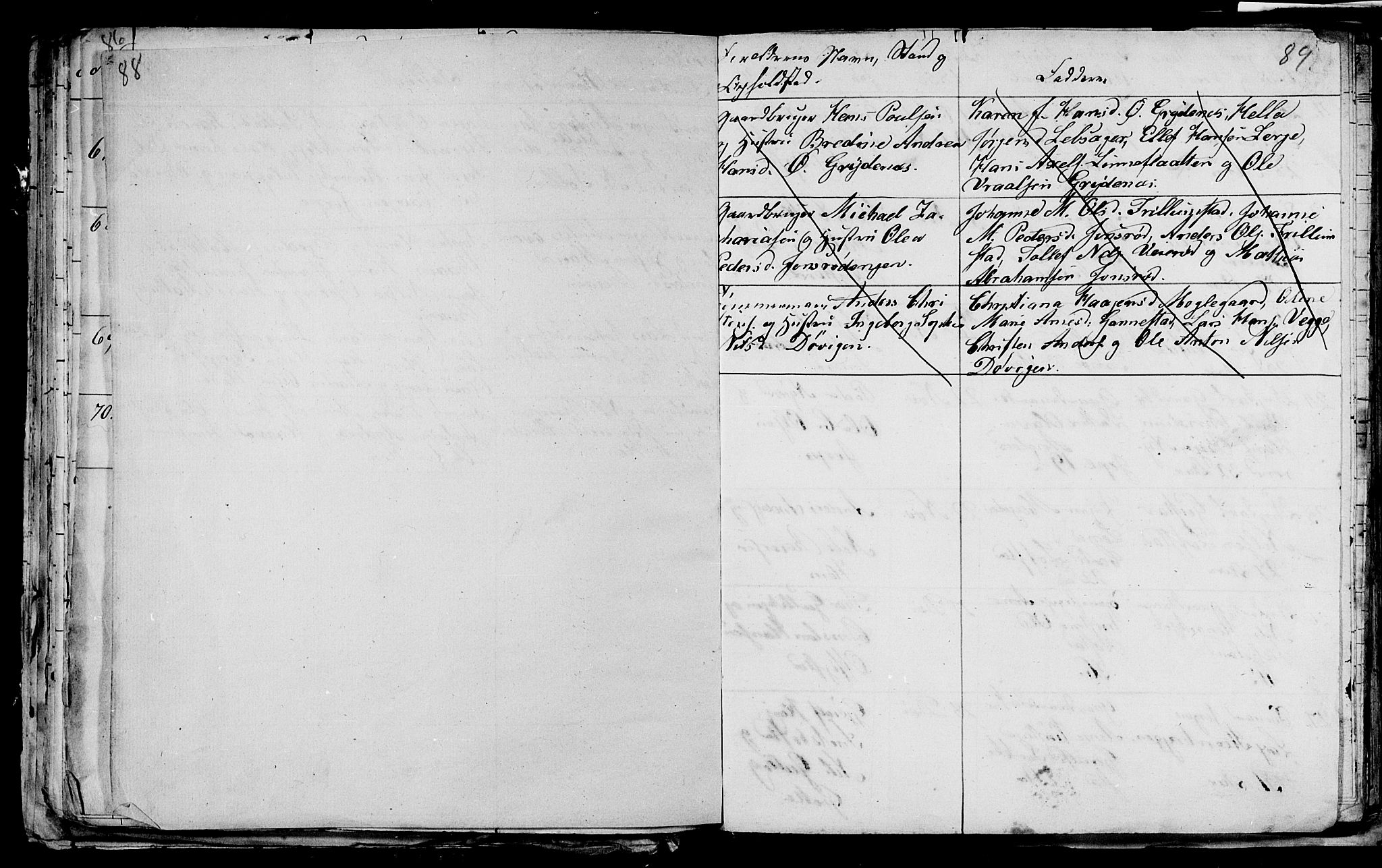 Våle kirkebøker, AV/SAKO-A-334/G/Ga/L0002: Parish register (copy) no. I 2, 1851-1863, p. 88-89