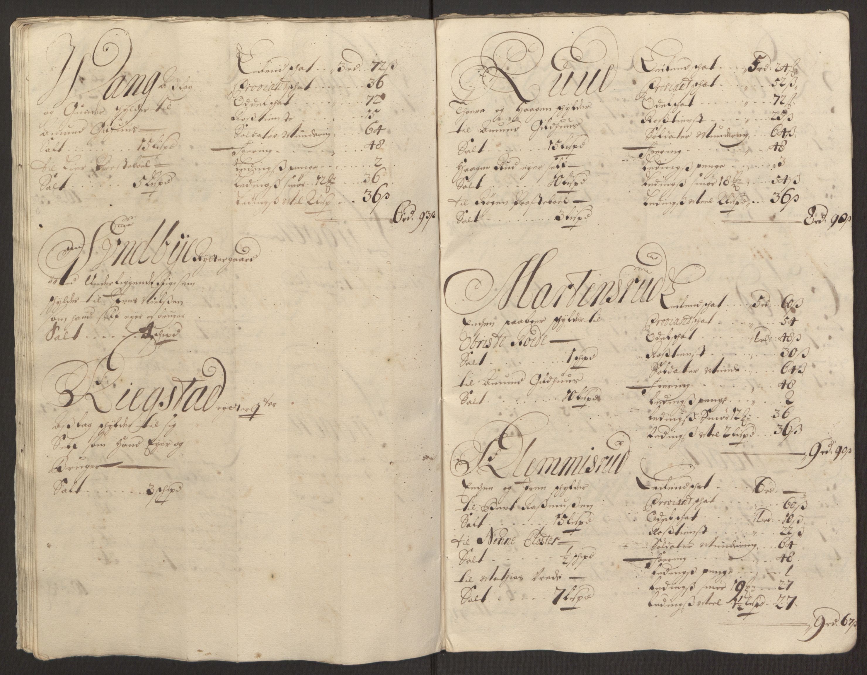 Rentekammeret inntil 1814, Reviderte regnskaper, Fogderegnskap, RA/EA-4092/R30/L1694: Fogderegnskap Hurum, Røyken, Eiker og Lier, 1694-1696, p. 350