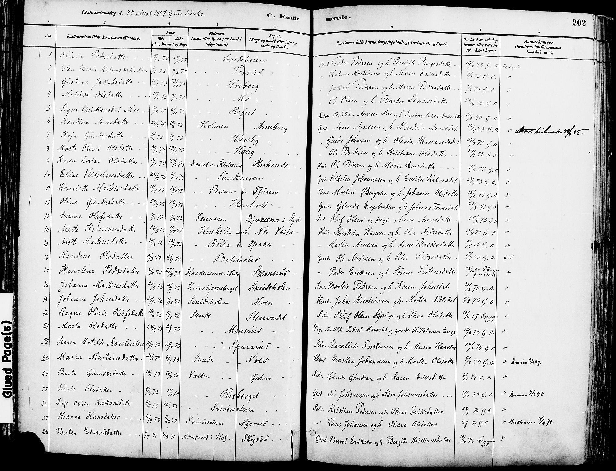 Grue prestekontor, AV/SAH-PREST-036/H/Ha/Haa/L0012: Parish register (official) no. 12, 1881-1897, p. 202