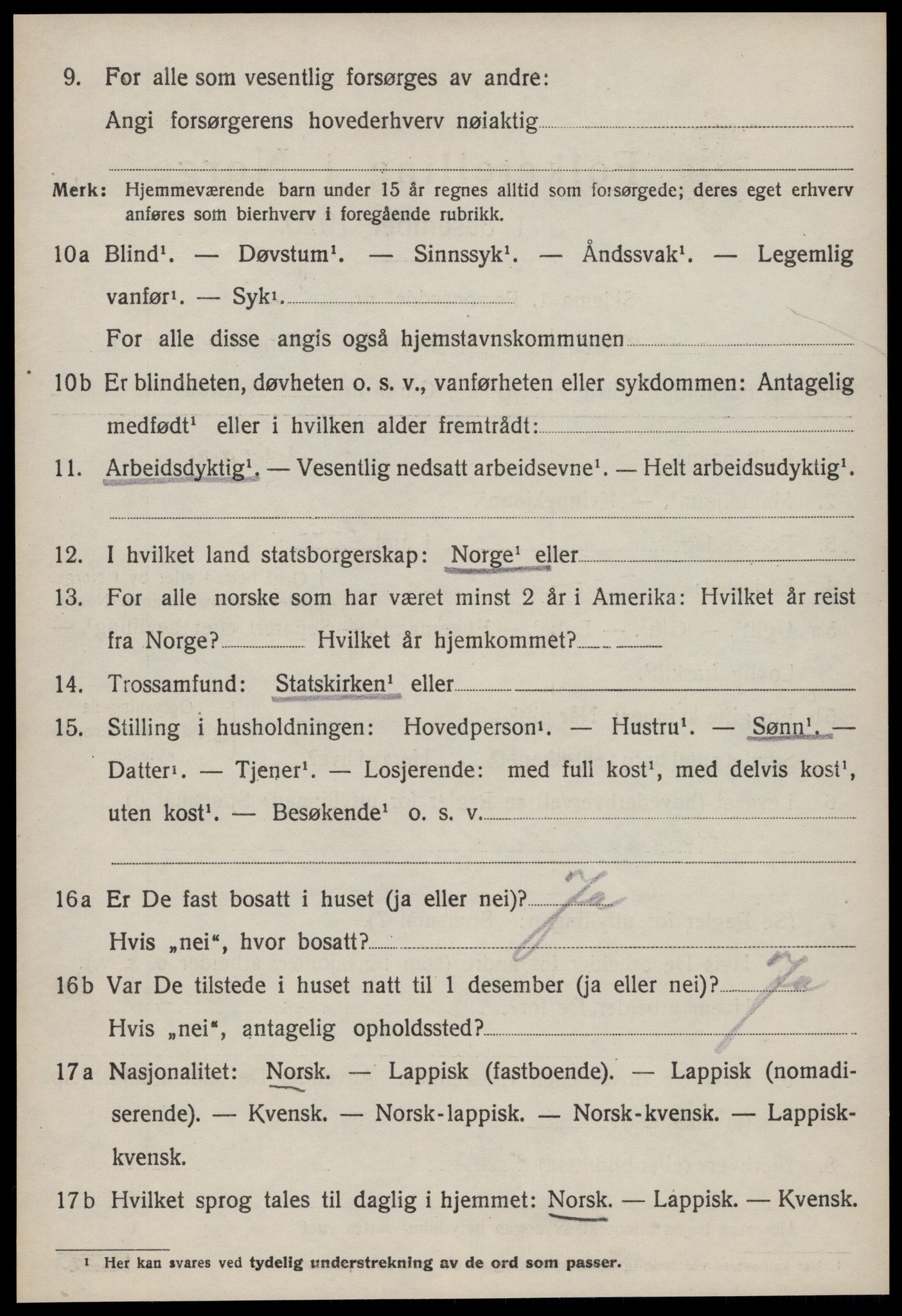 SAT, 1920 census for Meldal, 1920, p. 1882