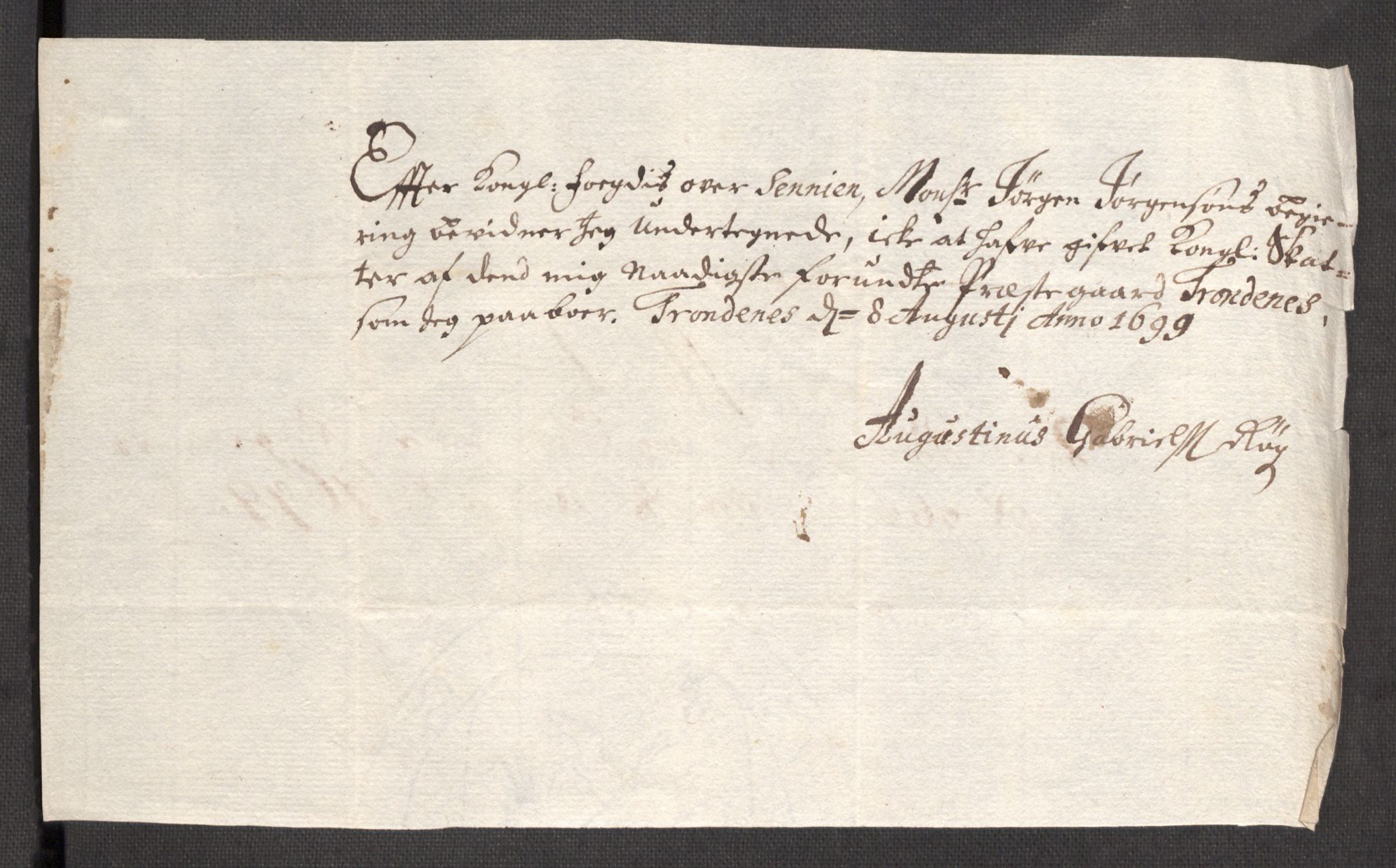 Rentekammeret inntil 1814, Reviderte regnskaper, Fogderegnskap, AV/RA-EA-4092/R68/L4754: Fogderegnskap Senja og Troms, 1697-1699, p. 337