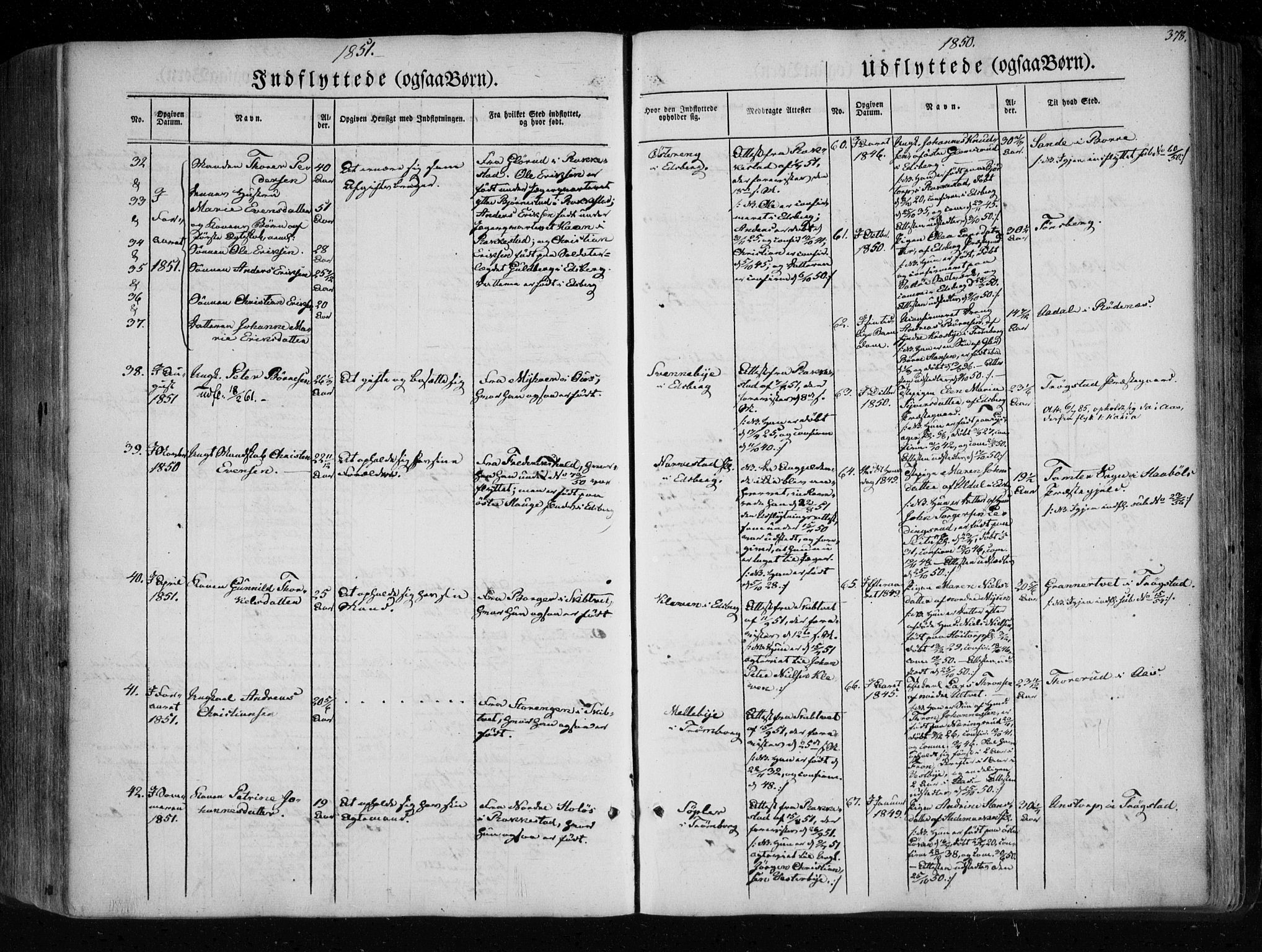 Eidsberg prestekontor Kirkebøker, SAO/A-10905/F/Fa/L0009: Parish register (official) no. I 9, 1849-1856, p. 378