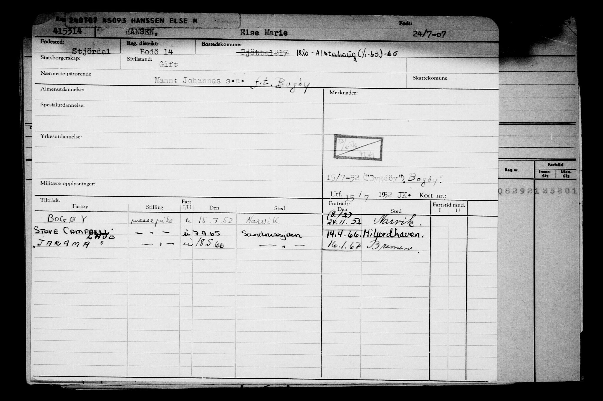 Direktoratet for sjømenn, AV/RA-S-3545/G/Gb/L0072: Hovedkort, 1907, p. 297