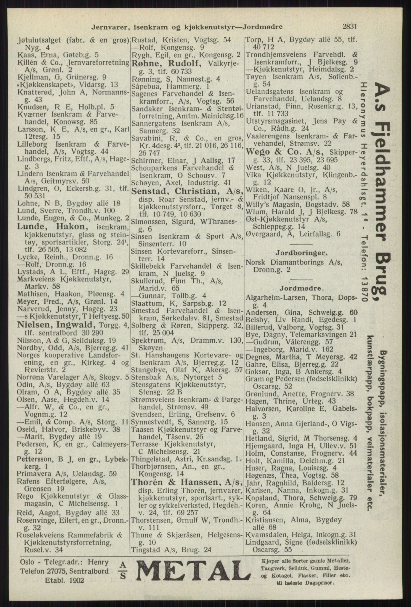 Kristiania/Oslo adressebok, PUBL/-, 1941, p. 2831