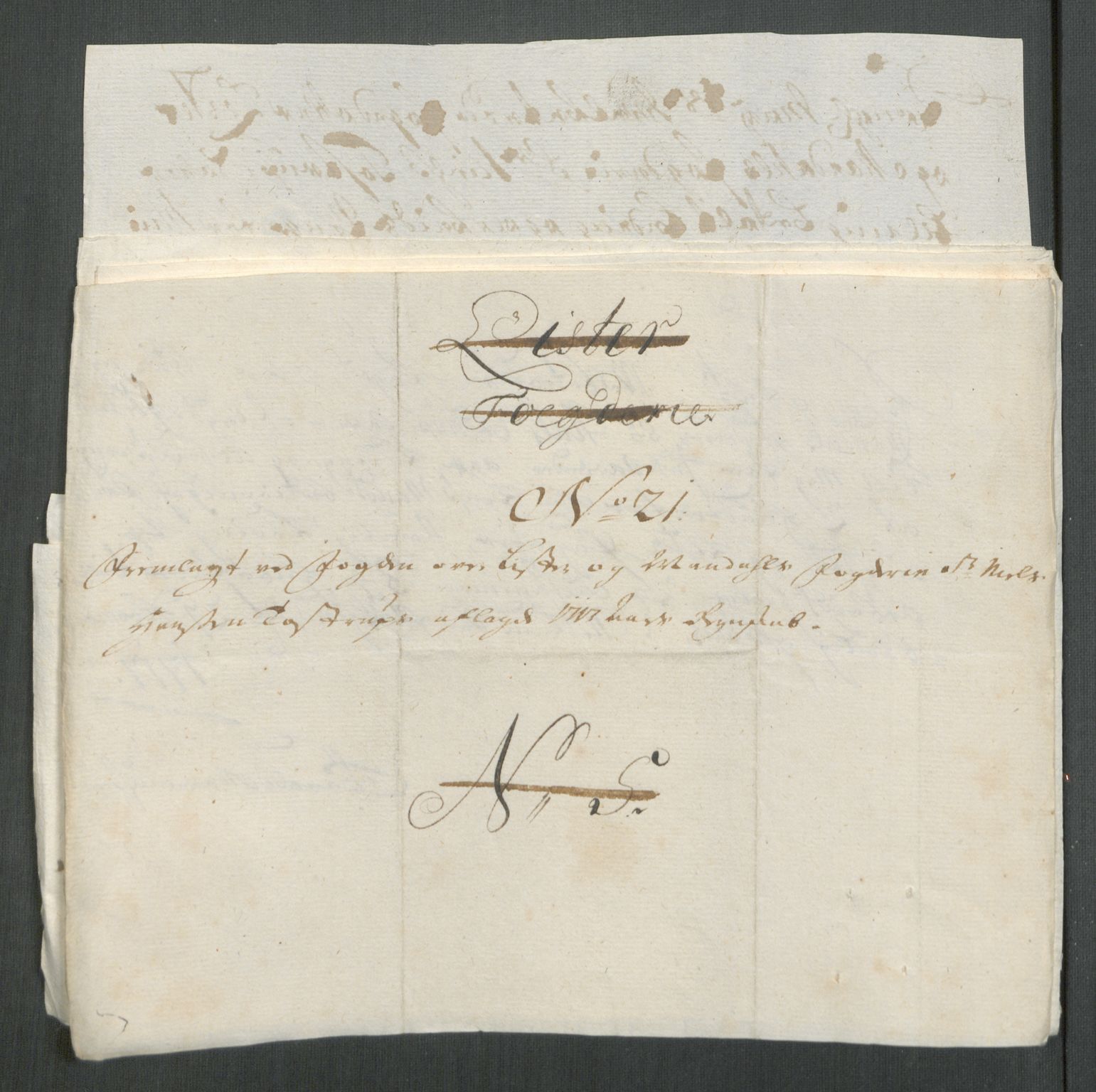 Rentekammeret inntil 1814, Reviderte regnskaper, Fogderegnskap, AV/RA-EA-4092/R43/L2561: Fogderegnskap Lista og Mandal, 1717, p. 248