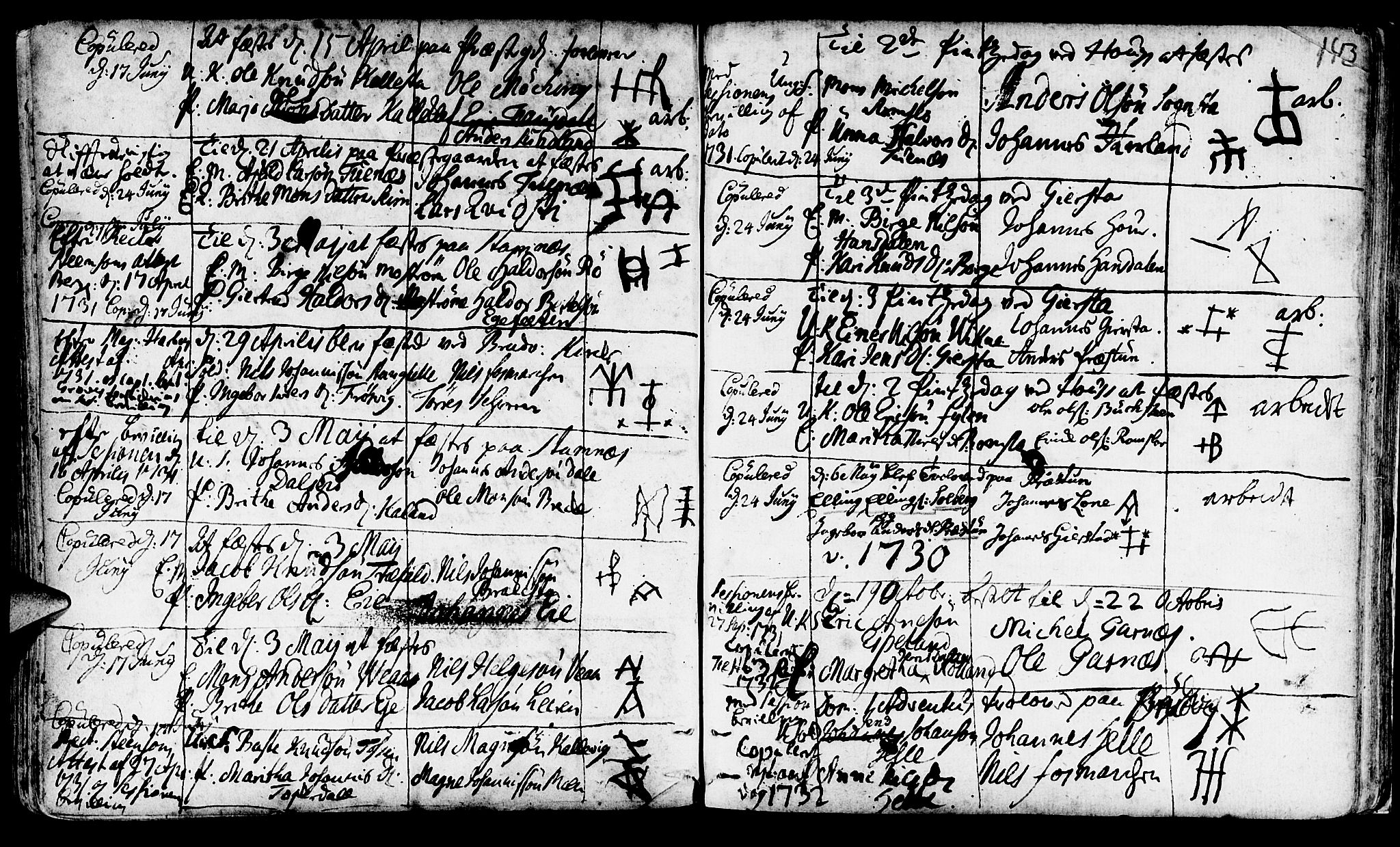 Haus sokneprestembete, AV/SAB-A-75601/H/Haa: Parish register (official) no. A 4, 1723-1733, p. 142