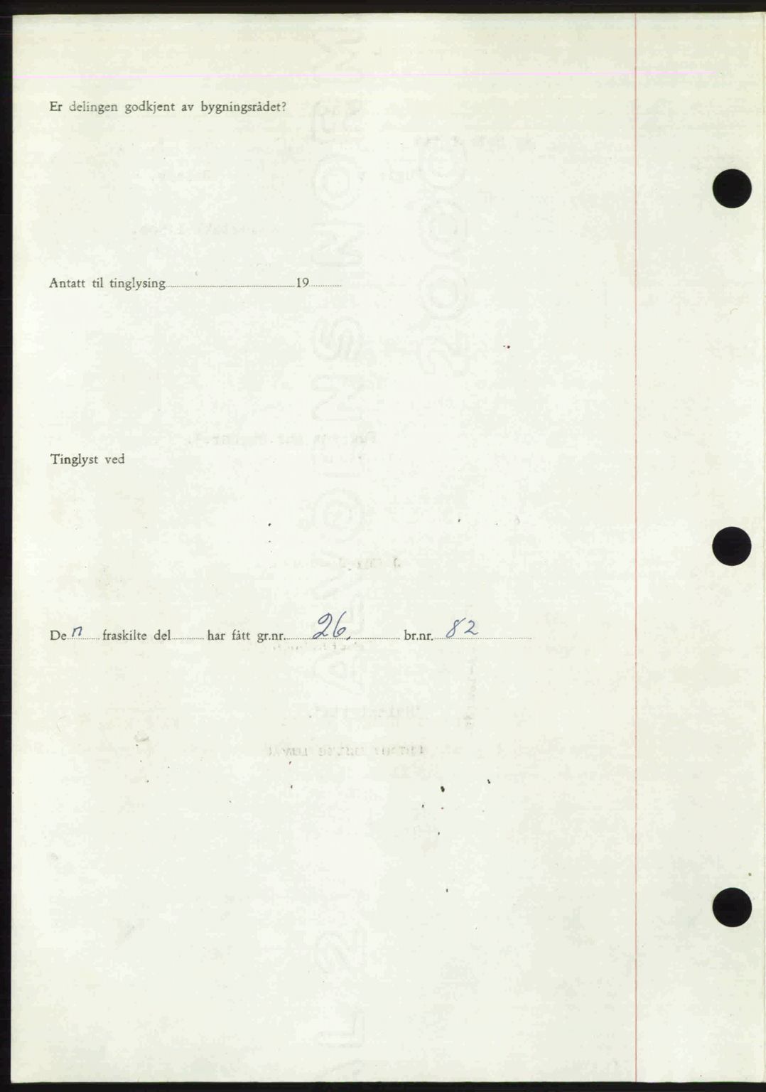 Romsdal sorenskriveri, AV/SAT-A-4149/1/2/2C: Mortgage book no. A30, 1949-1949, Diary no: : 2219/1949