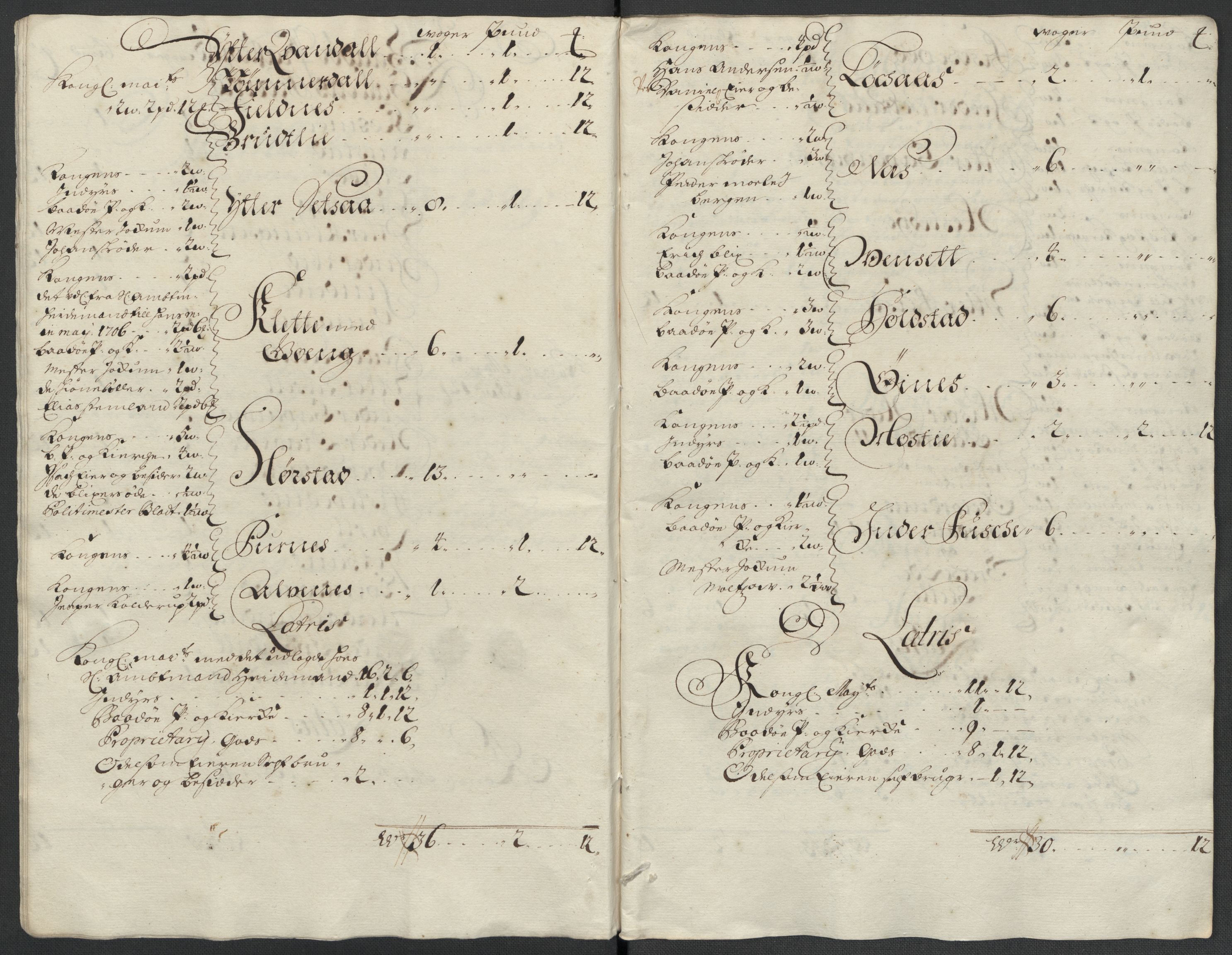 Rentekammeret inntil 1814, Reviderte regnskaper, Fogderegnskap, AV/RA-EA-4092/R66/L4581: Fogderegnskap Salten, 1707-1710, p. 316