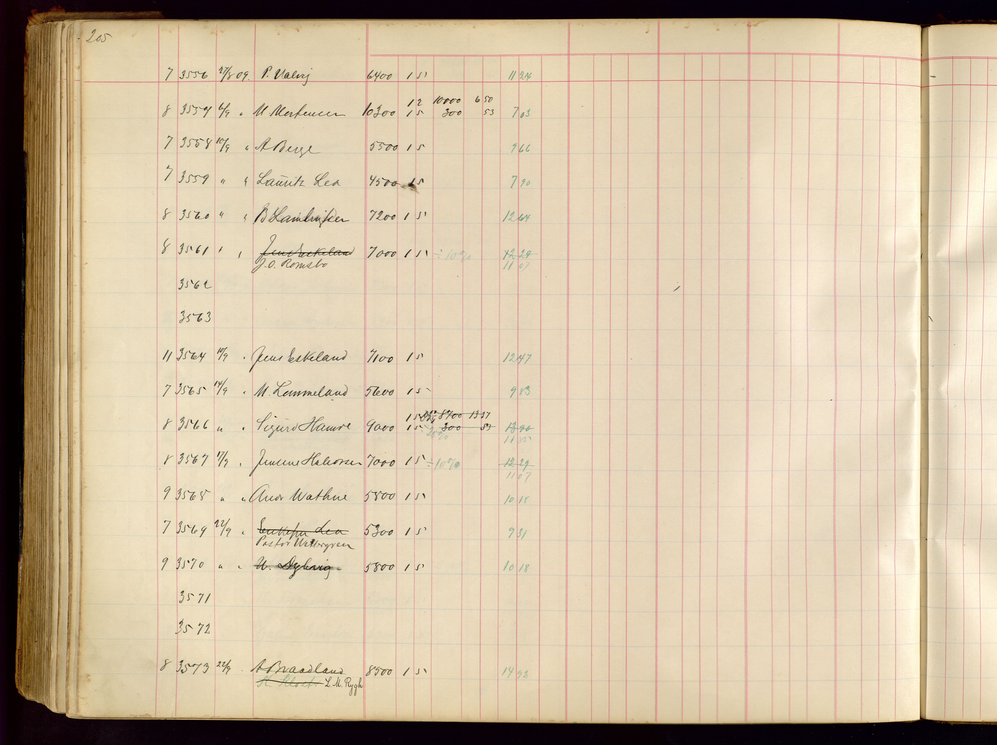 Norges Brannkasse Stavanger, AV/SAST-A-102143/F/Fc/L0001: Brannkontingentprotokoll, 1903-1912, p. 205