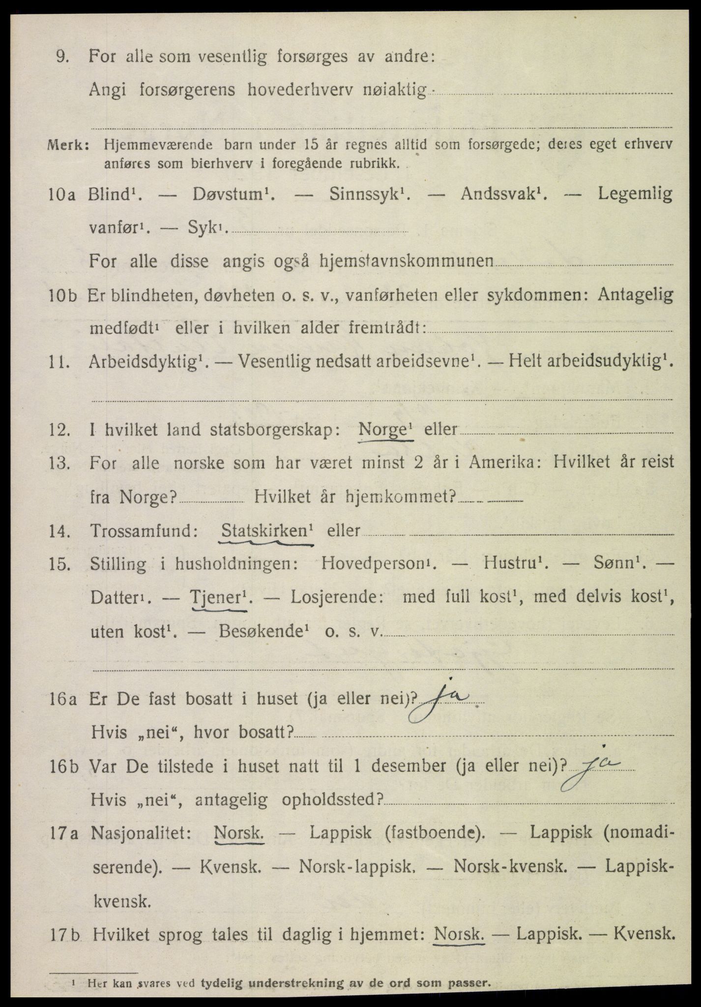 SAT, 1920 census for Leksvik, 1920, p. 6811