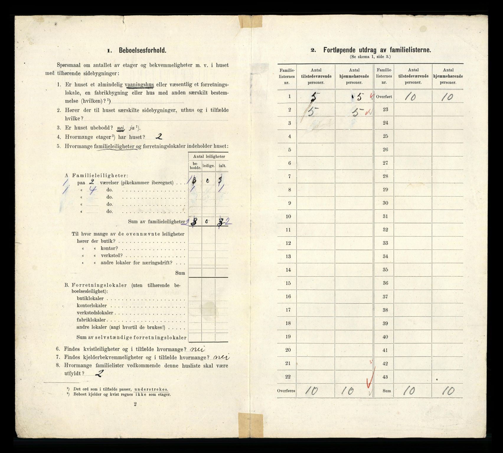 RA, 1910 census for Trondheim, 1910, p. 22404