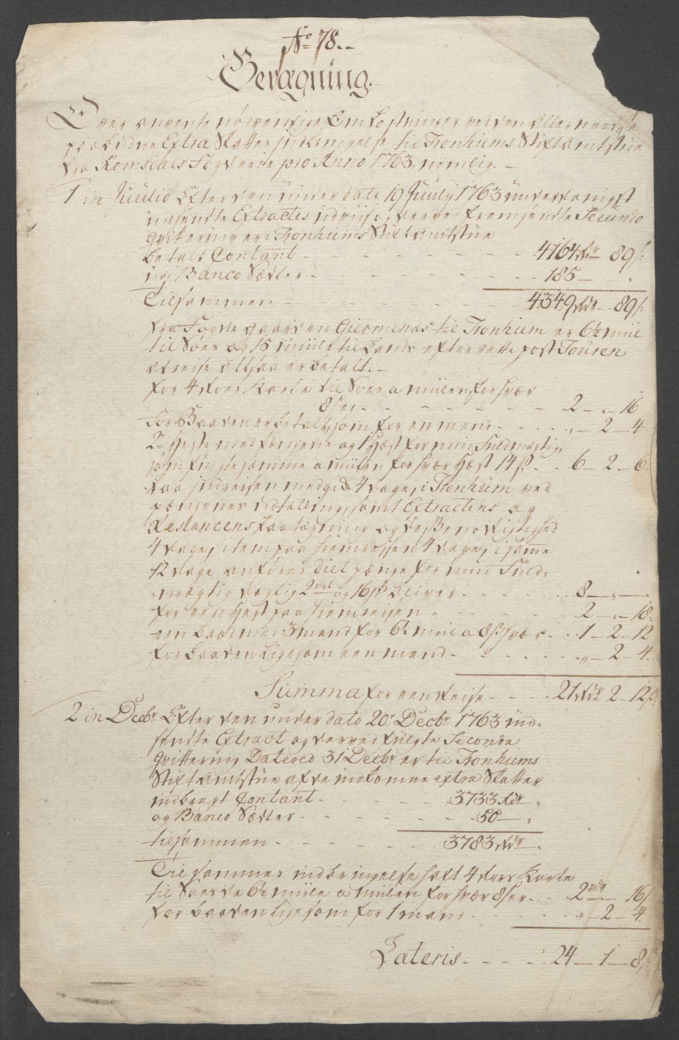 Rentekammeret inntil 1814, Reviderte regnskaper, Fogderegnskap, AV/RA-EA-4092/R55/L3730: Ekstraskatten Romsdal, 1762-1763, p. 356