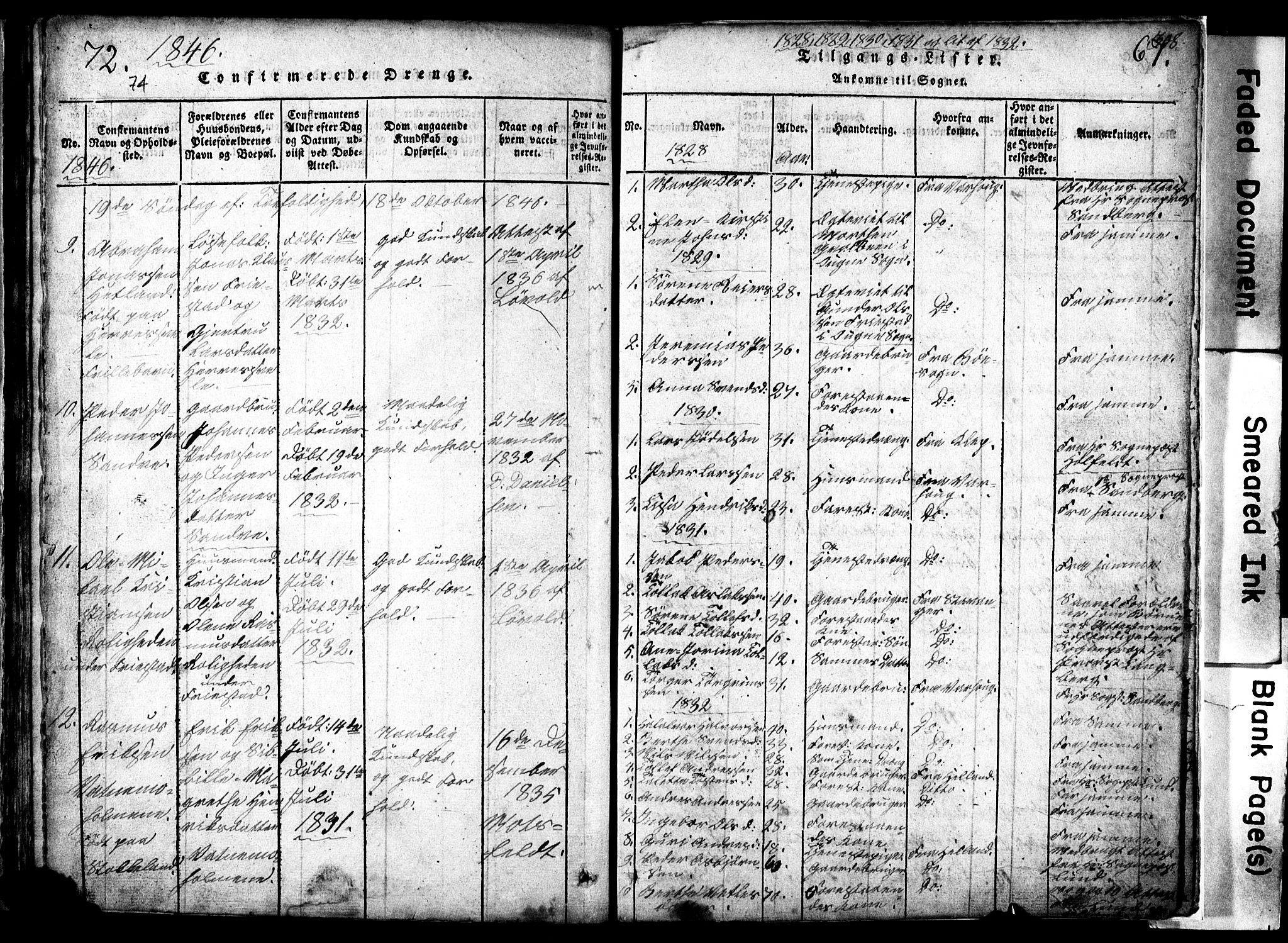 Eigersund sokneprestkontor, SAST/A-101807/S09/L0002: Parish register (copy) no. B 2, 1816-1847, p. 67