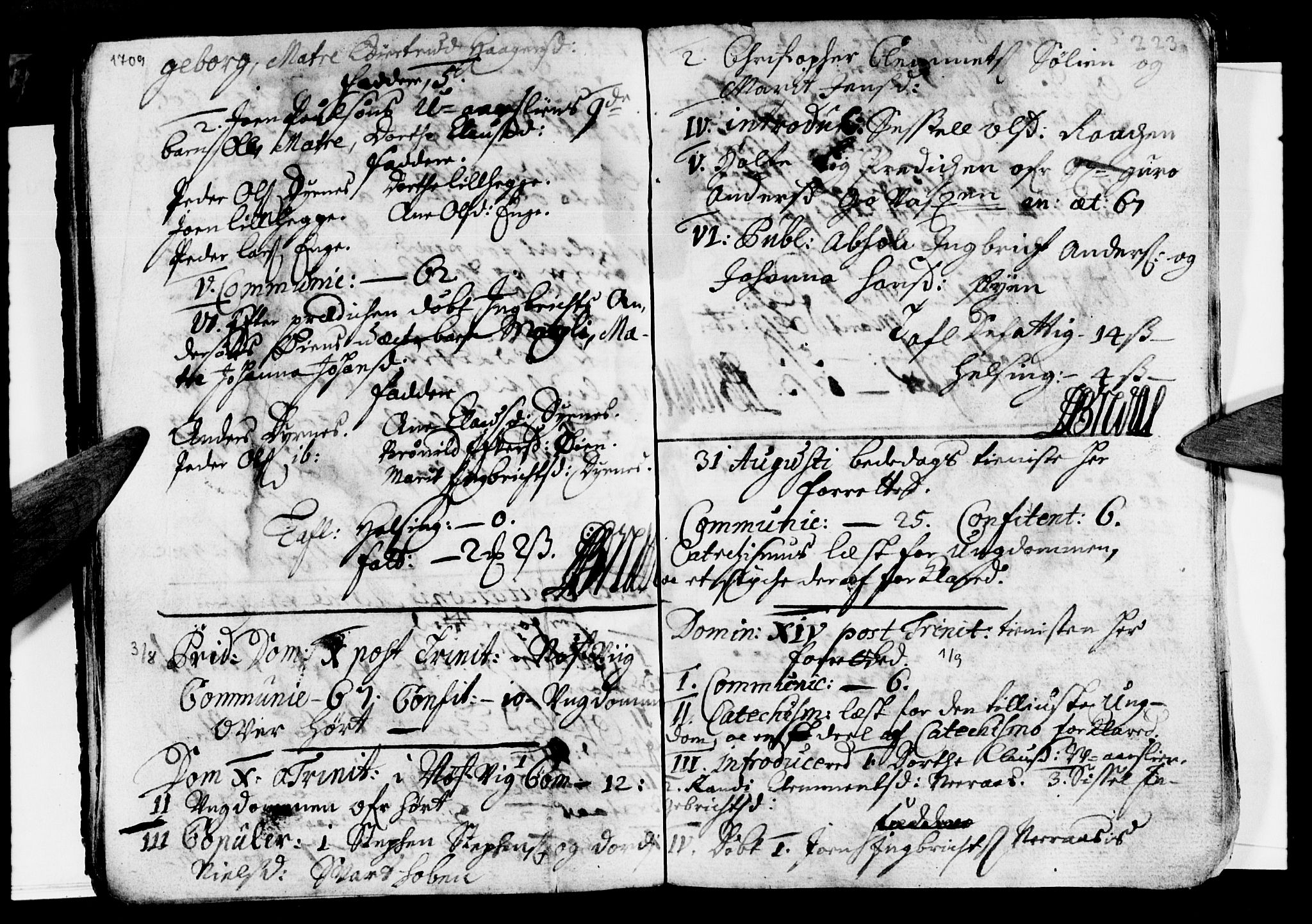 Ministerialprotokoller, klokkerbøker og fødselsregistre - Nordland, SAT/A-1459/814/L0220: Parish register (official) no. 814A01, 1677-1717, p. 223