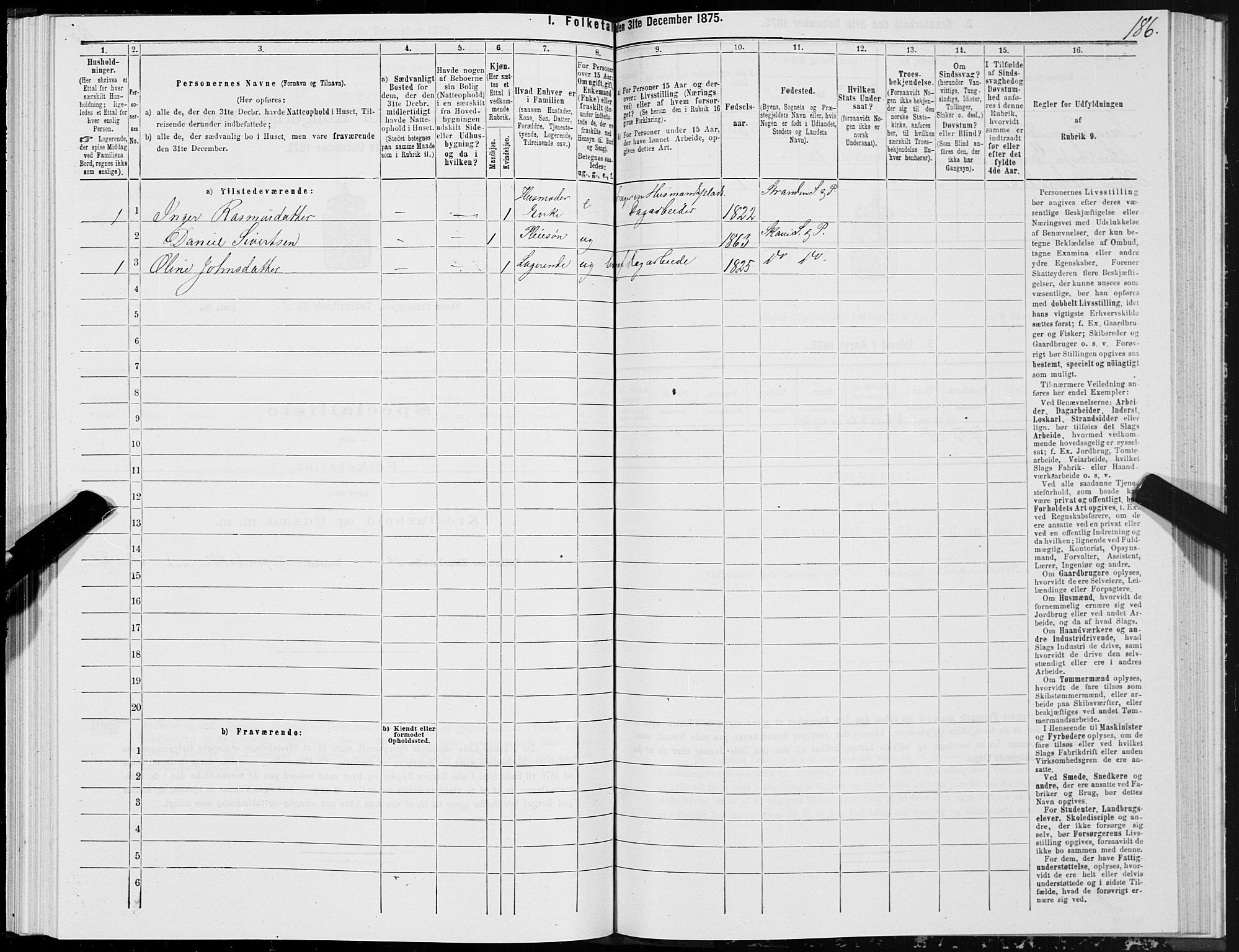 SAT, 1875 census for 1529P Skodje, 1875, p. 2186