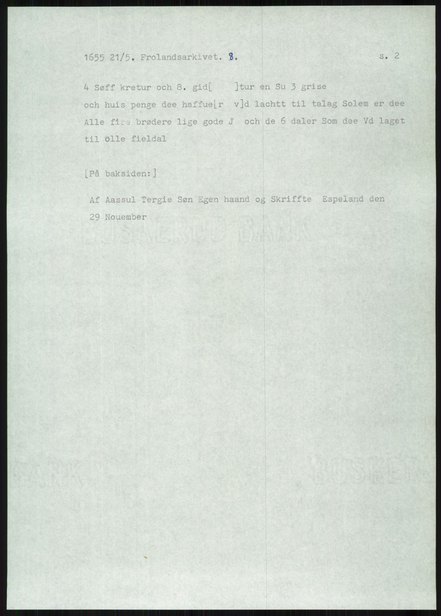 Samlinger til kildeutgivelse, Diplomavskriftsamlingen, AV/RA-EA-4053/H/Ha, p. 2165