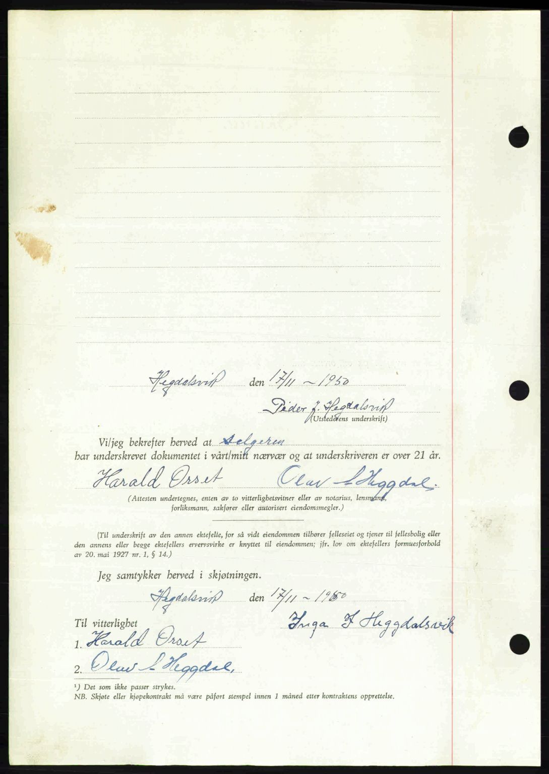 Romsdal sorenskriveri, AV/SAT-A-4149/1/2/2C: Mortgage book no. A34, 1950-1950, Diary no: : 3591/1950