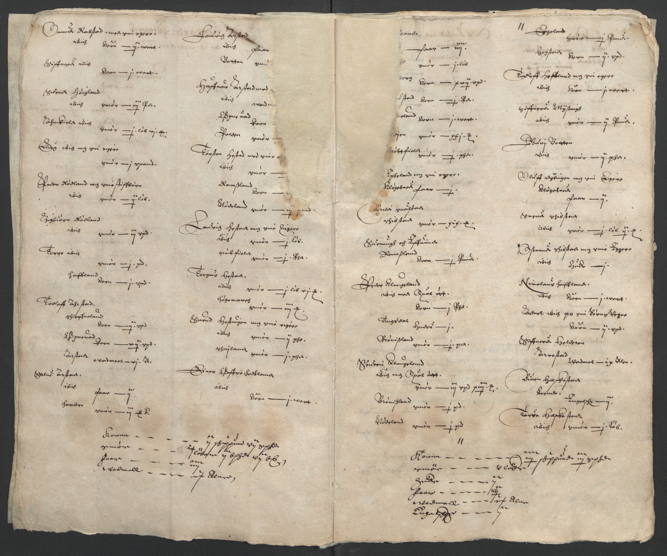 Stattholderembetet 1572-1771, AV/RA-EA-2870/Ek/L0010/0002: Jordebøker til utlikning av rosstjeneste 1624-1626: / Odelsjordebøker for Stavanger len, 1624-1626, p. 40