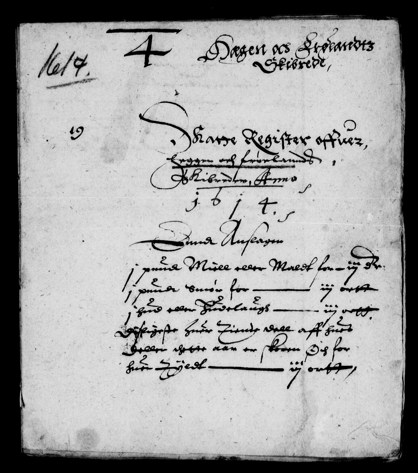 Rentekammeret inntil 1814, Reviderte regnskaper, Lensregnskaper, AV/RA-EA-5023/R/Rb/Rba/L0036: Akershus len, 1614-1615
