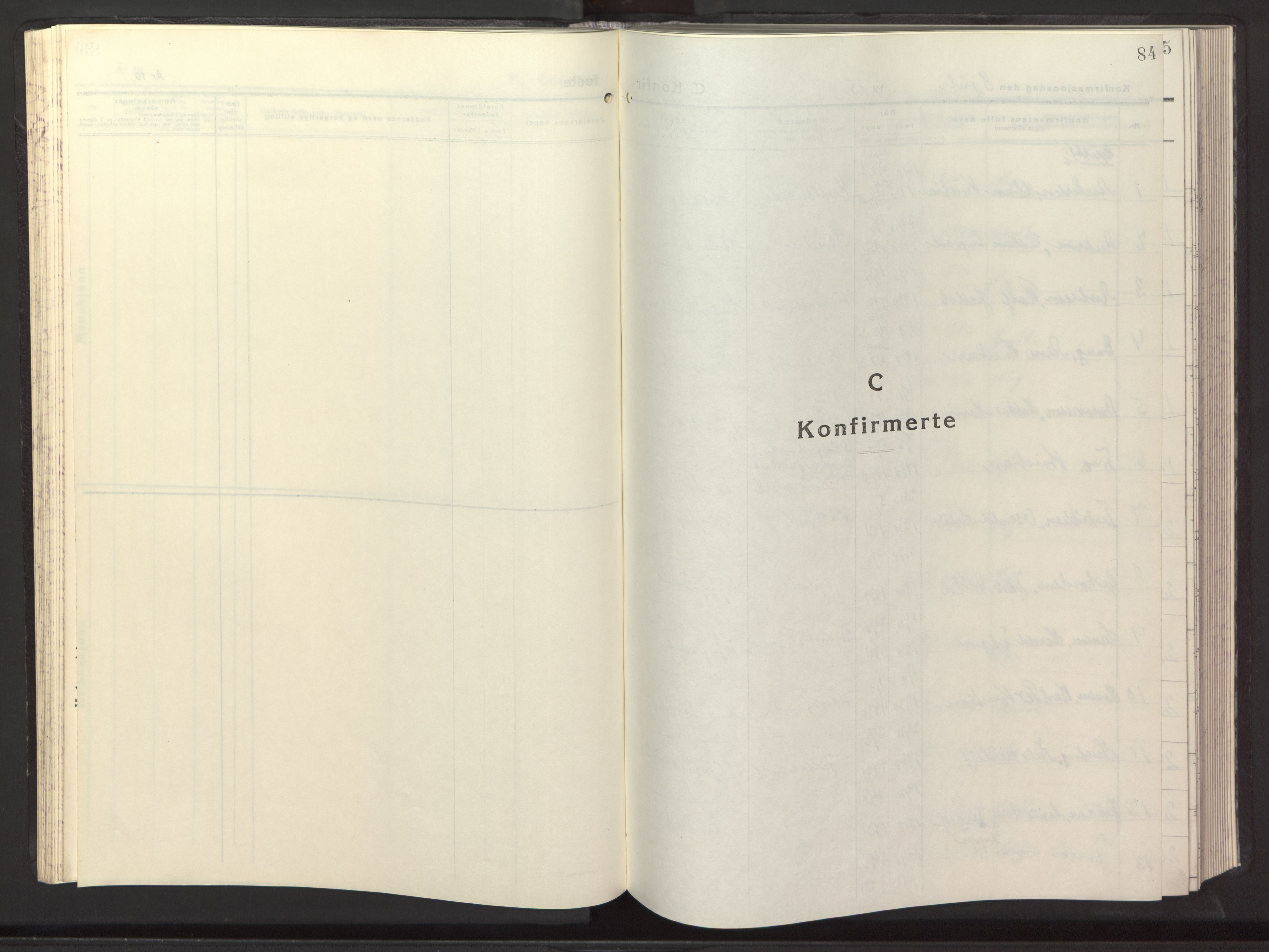 Ministerialprotokoller, klokkerbøker og fødselsregistre - Nordland, AV/SAT-A-1459/861/L0882: Parish register (copy) no. 861C08, 1945-1950, p. 84