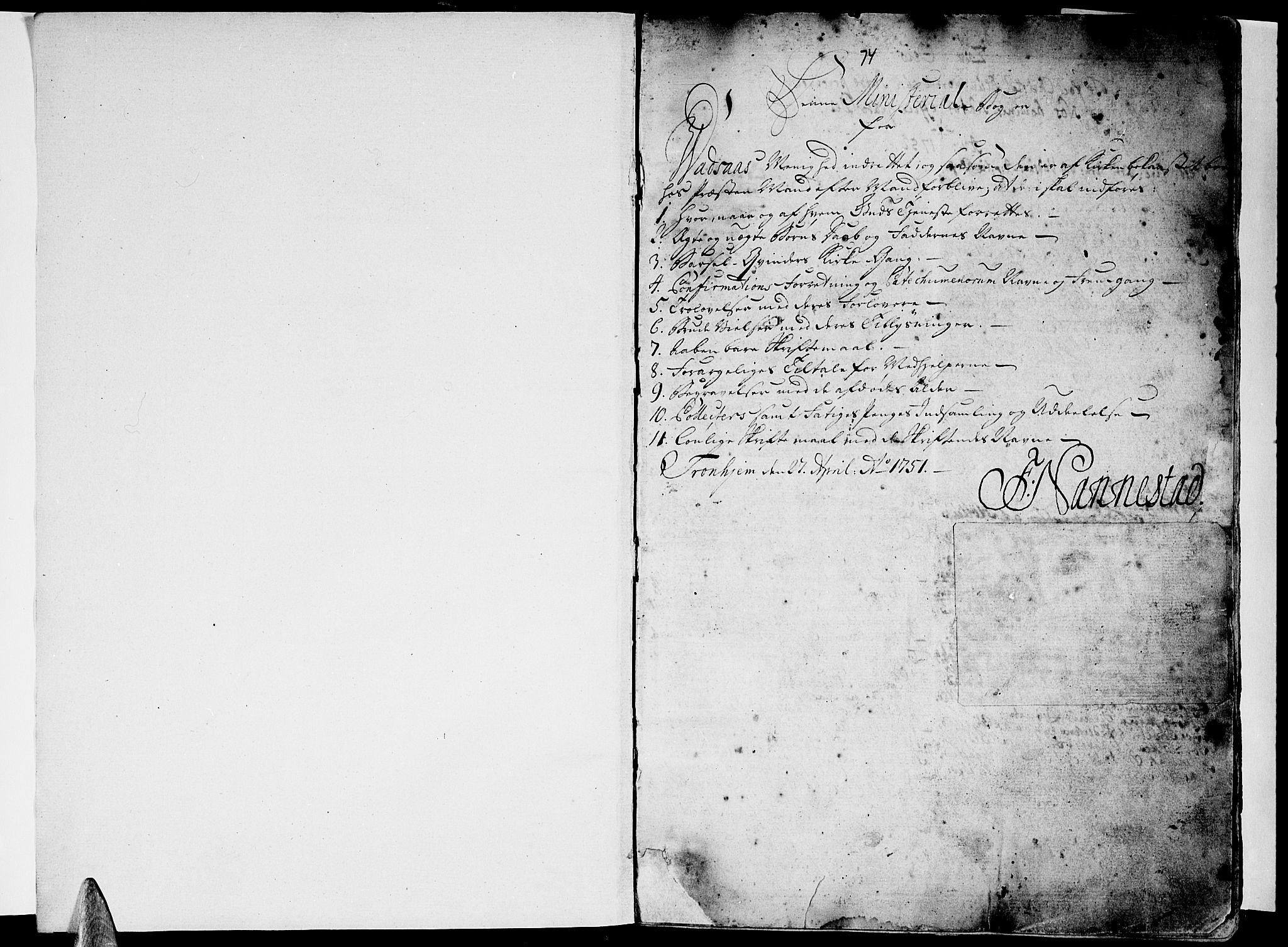 Ministerialprotokoller, klokkerbøker og fødselsregistre - Nordland, AV/SAT-A-1459/810/L0137: Parish register (official) no. 810A01, 1752-1817, p. 1