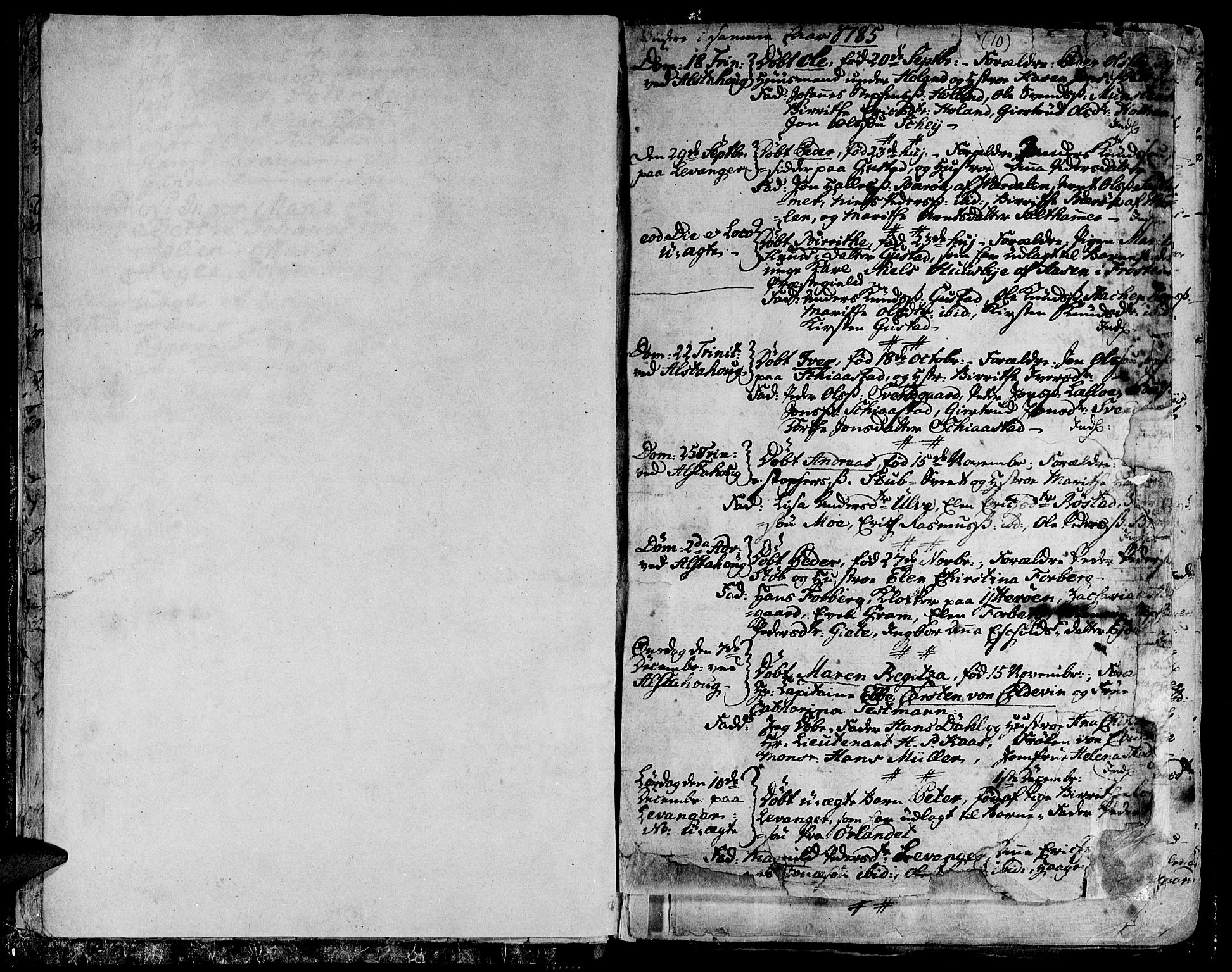 Ministerialprotokoller, klokkerbøker og fødselsregistre - Nord-Trøndelag, SAT/A-1458/717/L0142: Parish register (official) no. 717A02 /1, 1783-1809, p. 10