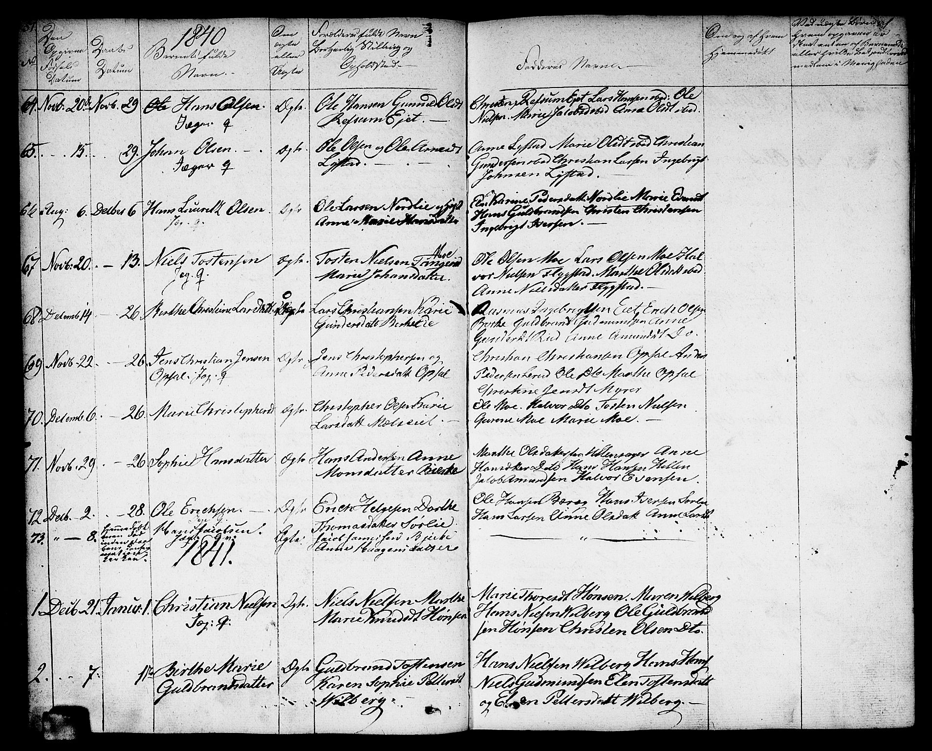 Sørum prestekontor Kirkebøker, SAO/A-10303/F/Fa/L0004: Parish register (official) no. I 4, 1829-1845, p. 51