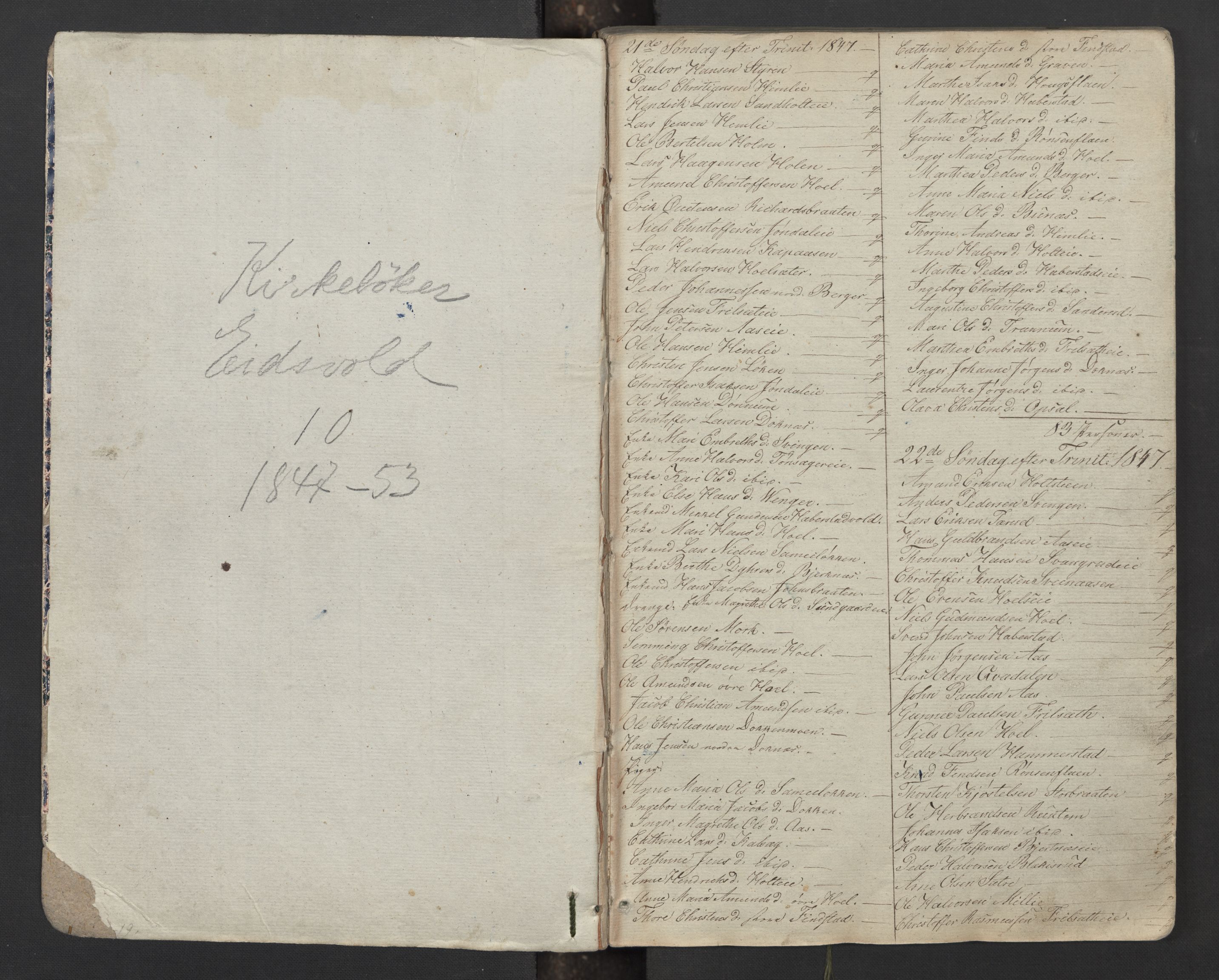 Eidsvoll prestekontor Kirkebøker, SAO/A-10888/M/Ma/L0003: Communicants register no. I 3, 1847-1853, p. 1