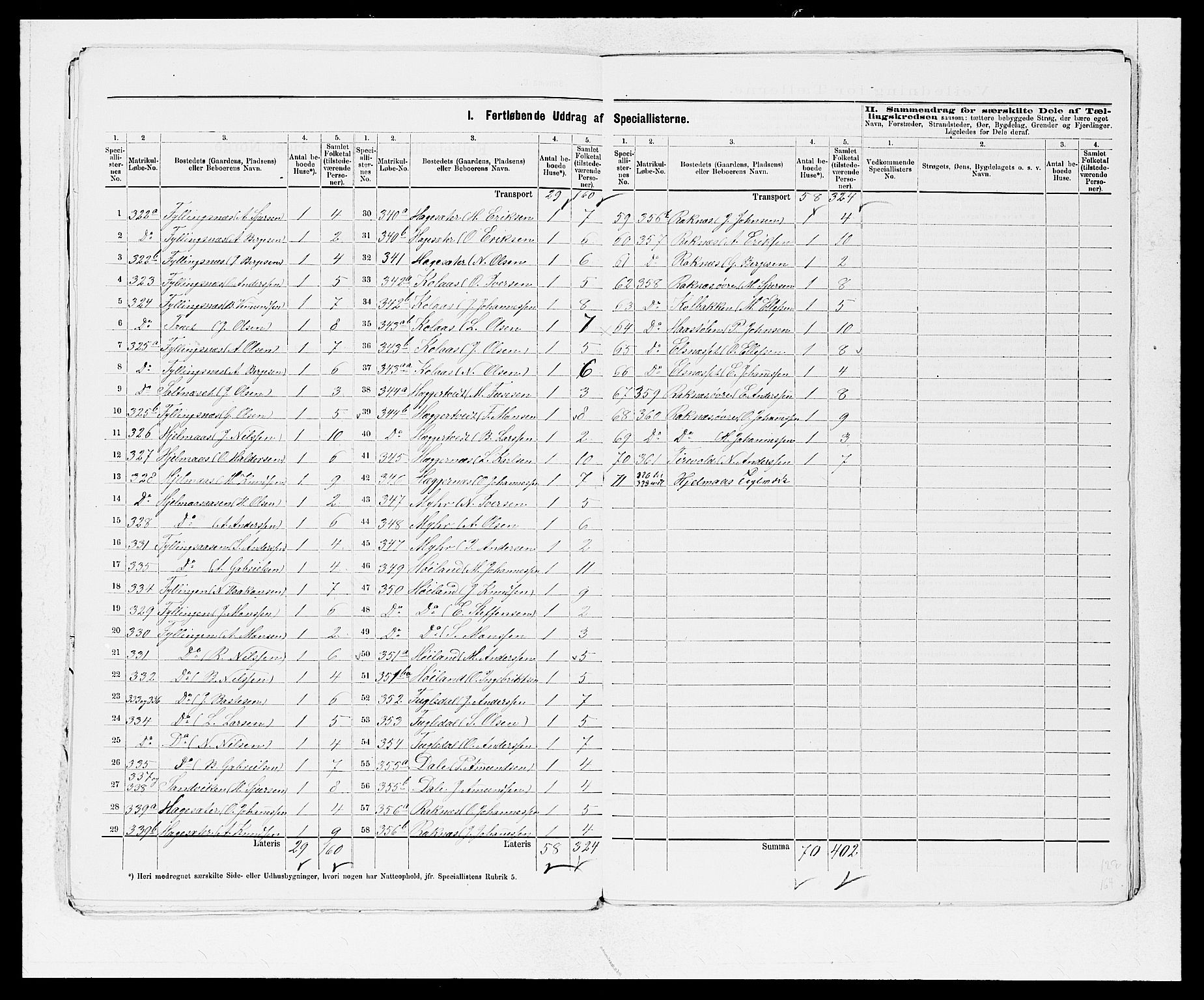 SAB, 1875 census for 1254P Hamre, 1875, p. 19