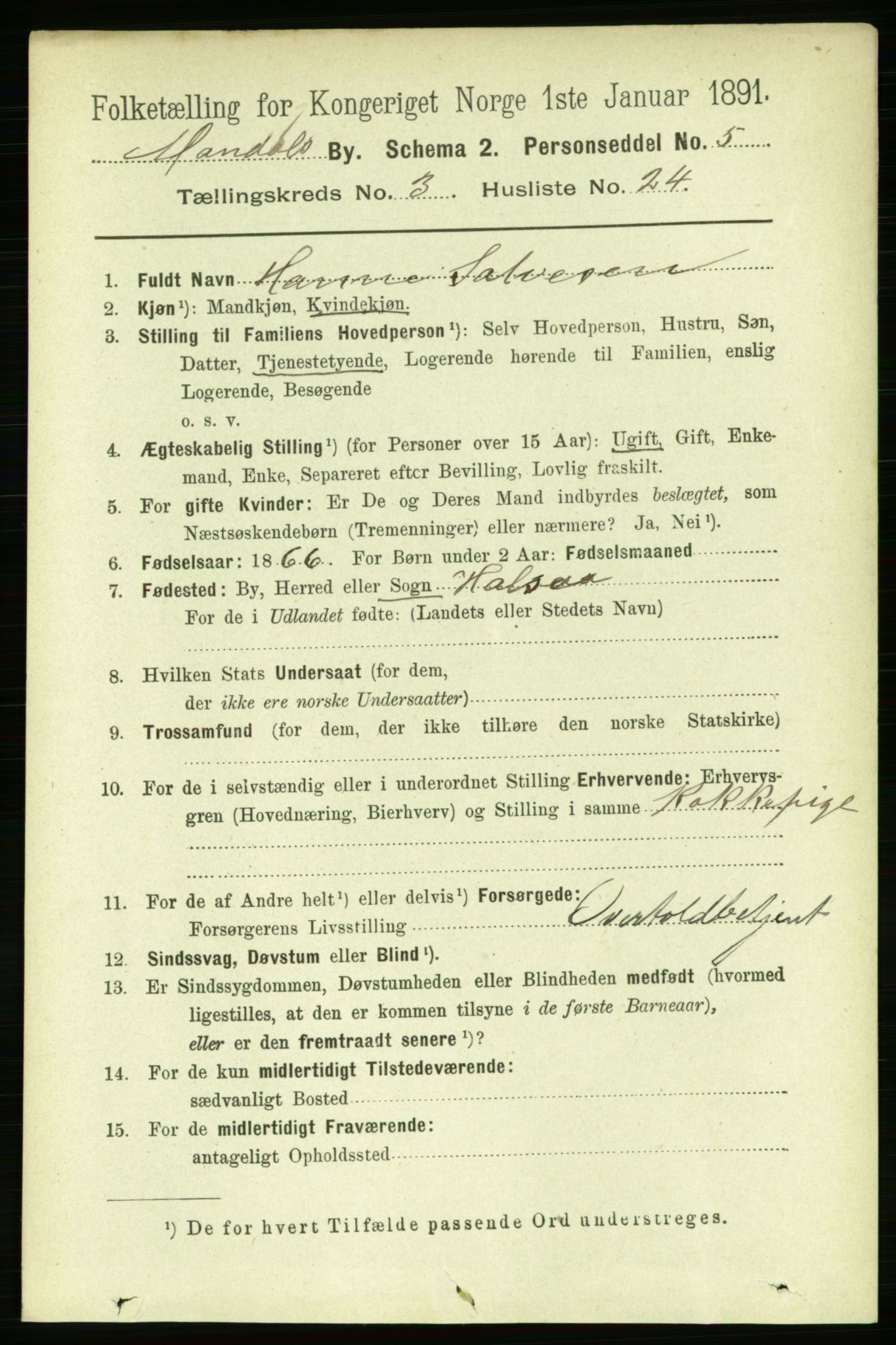 RA, 1891 census for 1002 Mandal, 1891, p. 1784