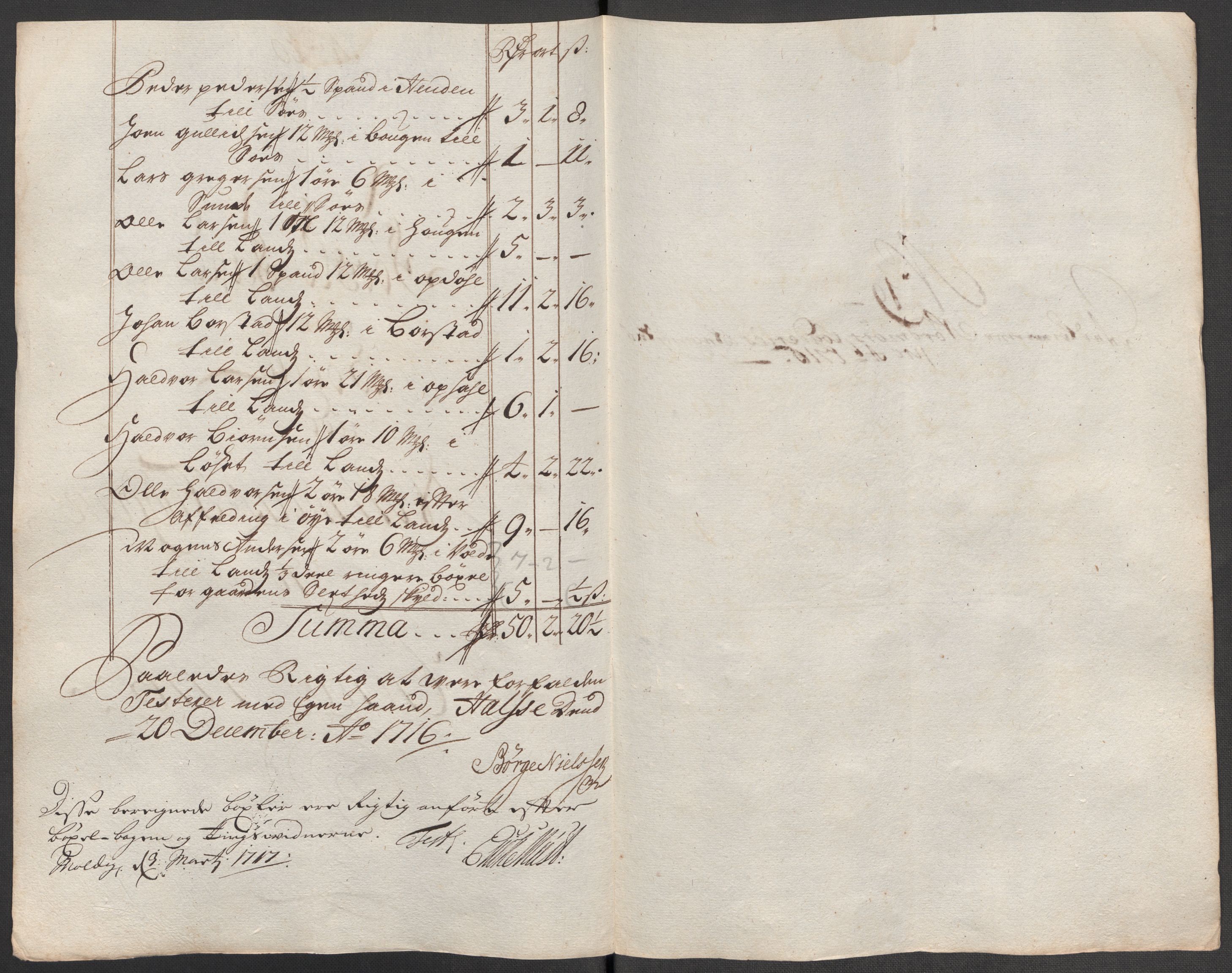 Rentekammeret inntil 1814, Reviderte regnskaper, Fogderegnskap, RA/EA-4092/R56/L3749: Fogderegnskap Nordmøre, 1716, p. 138