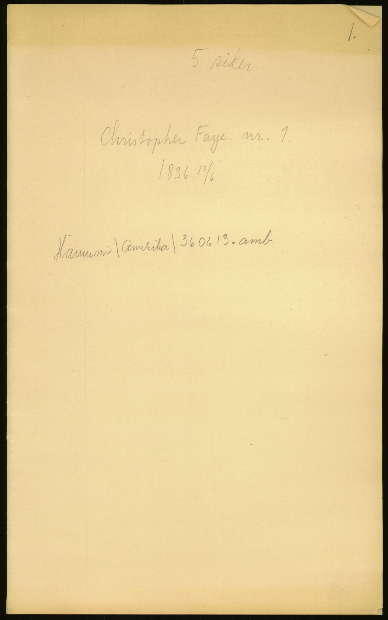 Samlinger til kildeutgivelse, Amerikabrevene, AV/RA-EA-4057/F/L0027: Innlån fra Aust-Agder: Dannevig - Valsgård, 1838-1914, p. 397