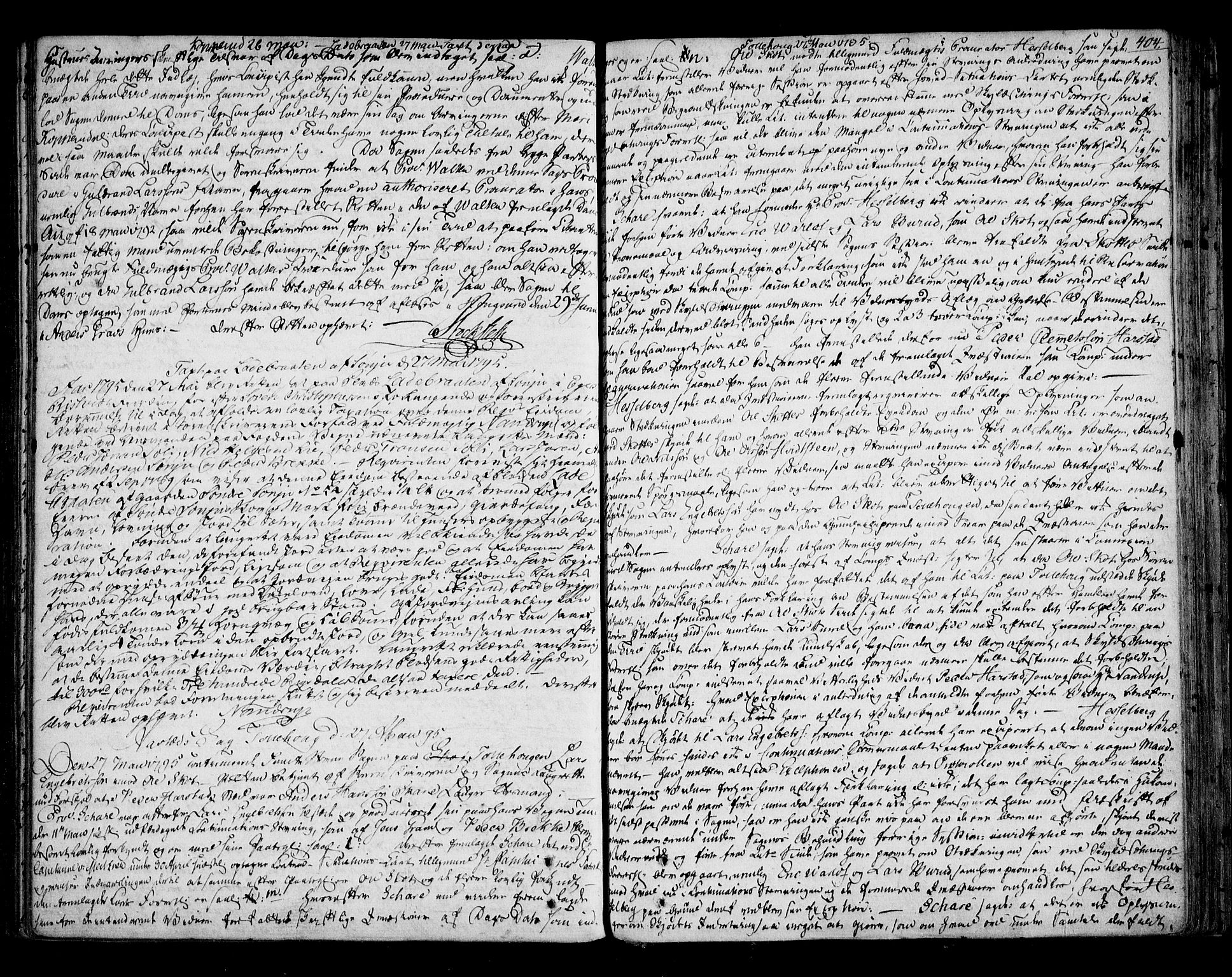 Eiker, Modum og Sigdal sorenskriveri, SAKO/A-123/F/Fa/Fab/L0012: Tingbok, 1789-1796, p. 404