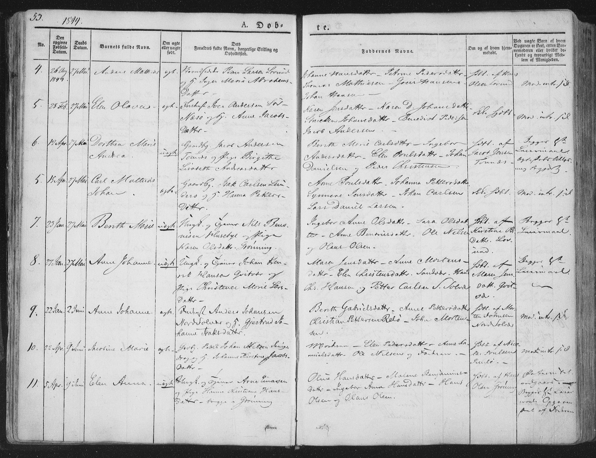 Ministerialprotokoller, klokkerbøker og fødselsregistre - Nordland, SAT/A-1459/839/L0565: Parish register (official) no. 839A02, 1825-1862, p. 53