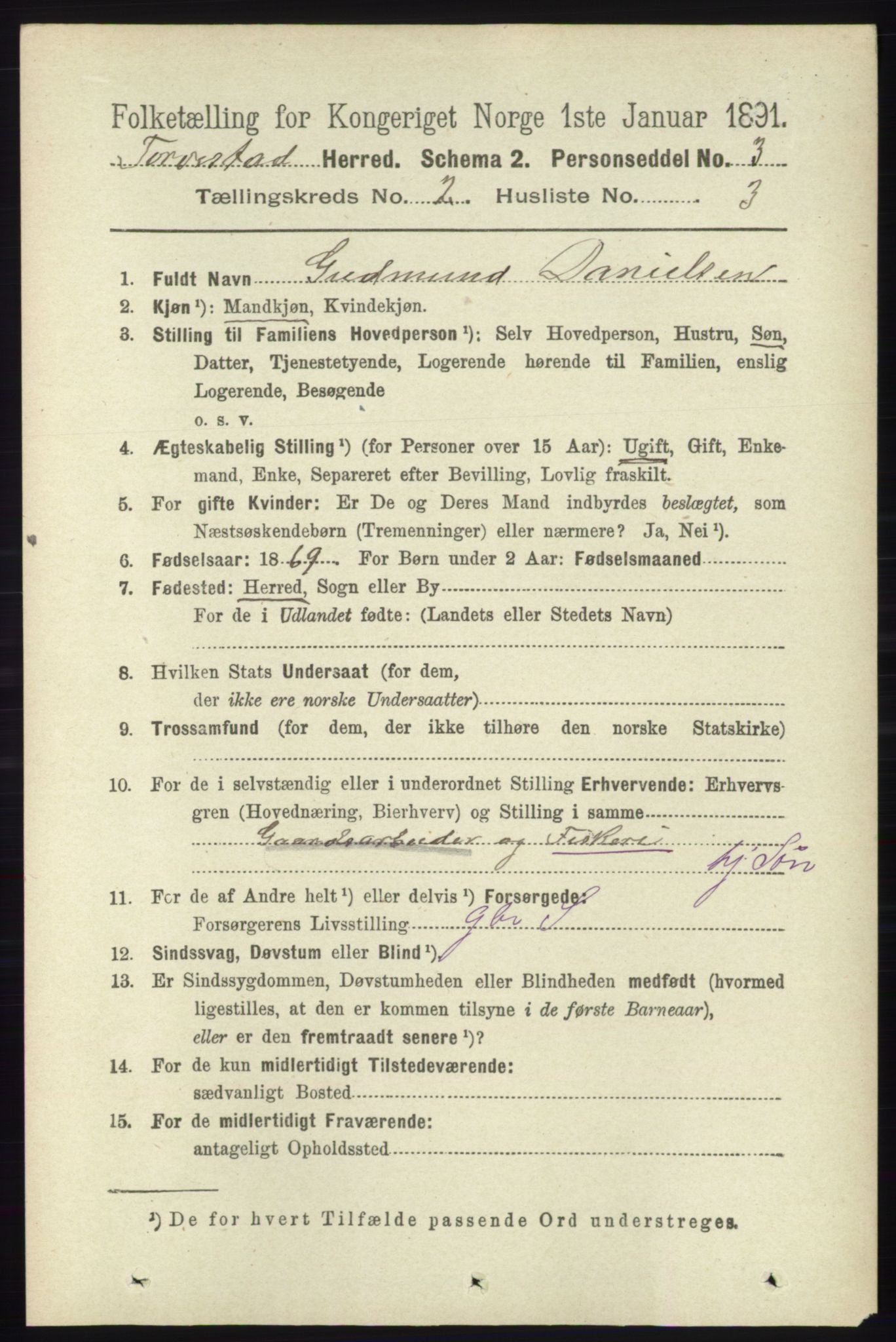 RA, 1891 census for 1152 Torvastad, 1891, p. 523