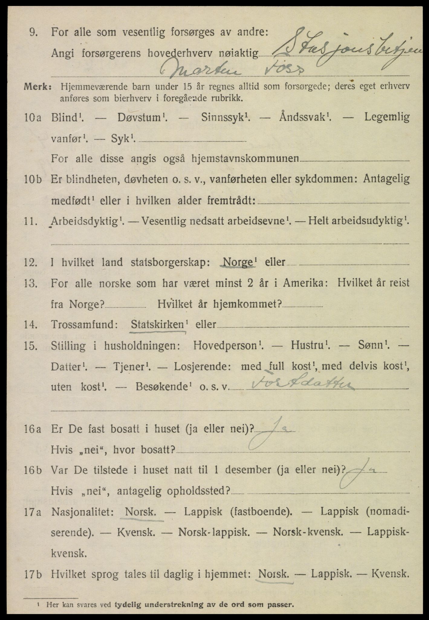 SAT, 1920 census for Skatval, 1920, p. 3502