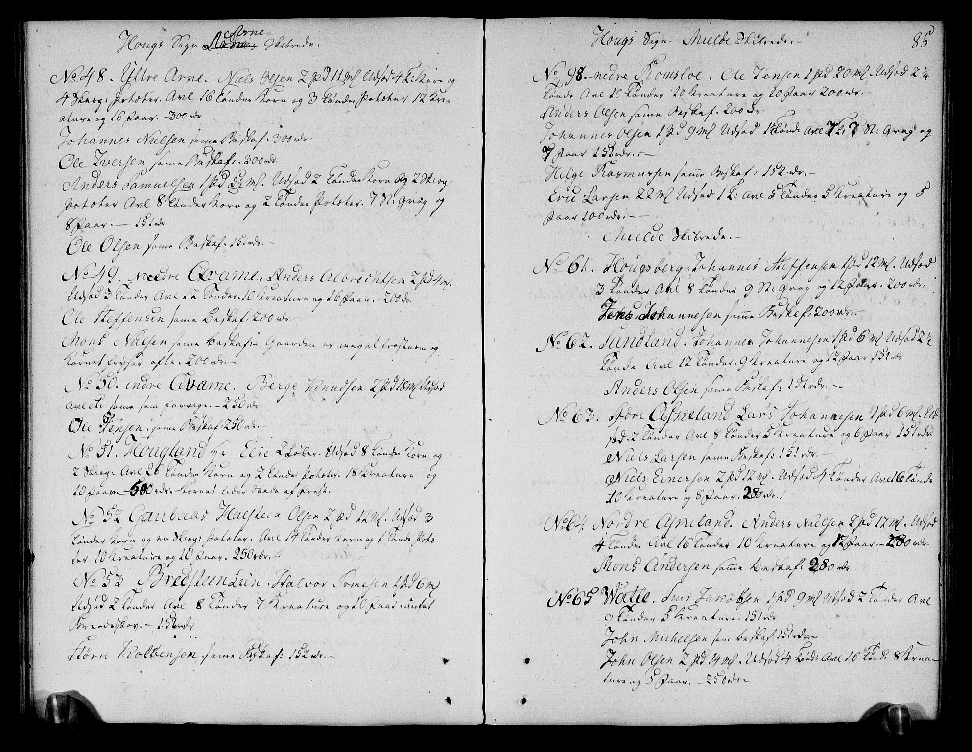 Rentekammeret inntil 1814, Realistisk ordnet avdeling, AV/RA-EA-4070/N/Ne/Nea/L0110: Nordhordland og Voss fogderi. Deliberasjonsprotokoll, 1803, p. 91