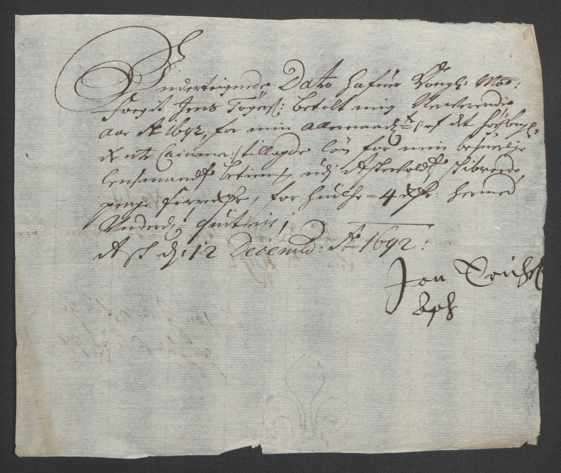 Rentekammeret inntil 1814, Reviderte regnskaper, Fogderegnskap, AV/RA-EA-4092/R53/L3420: Fogderegnskap Sunn- og Nordfjord, 1691-1692, p. 272