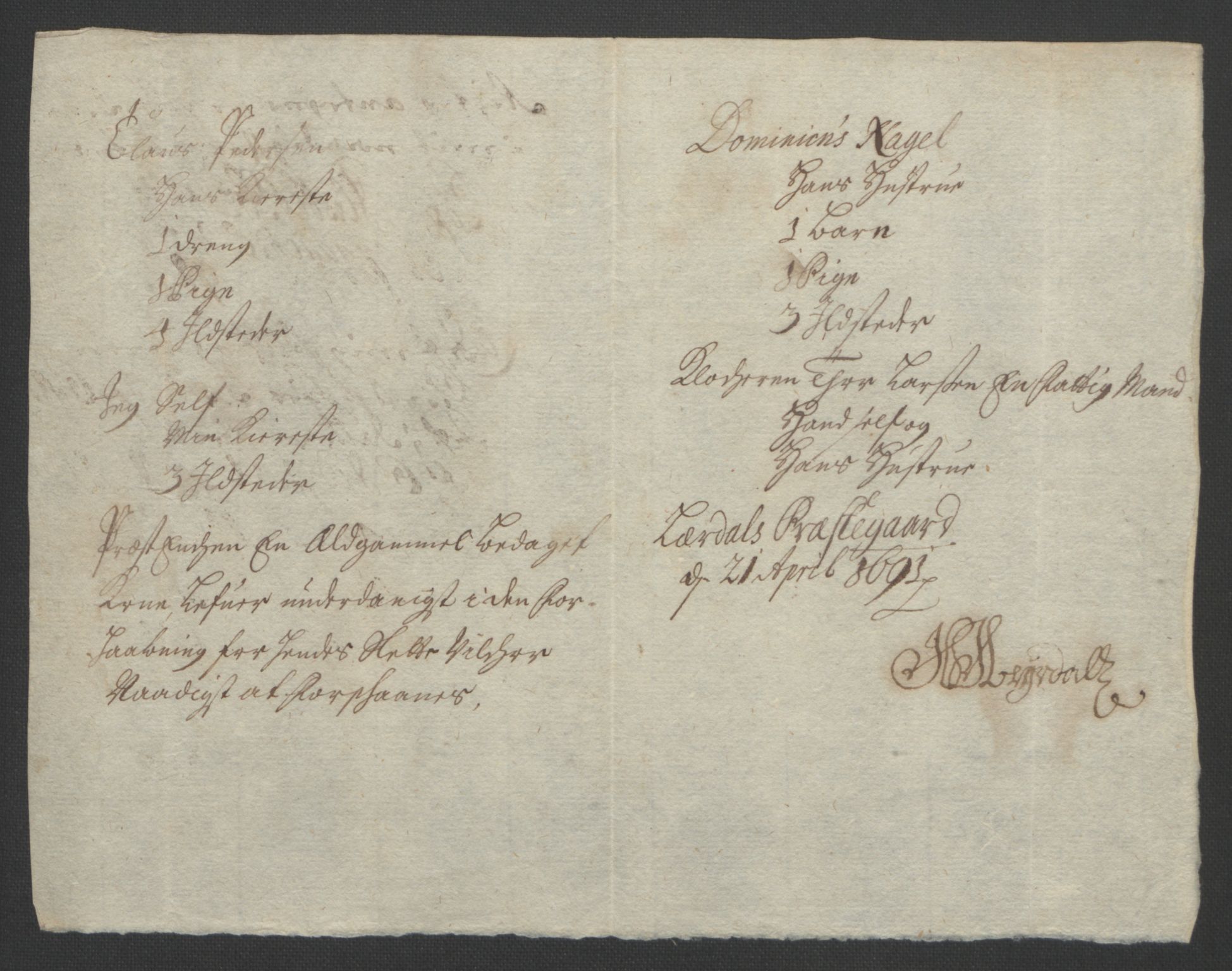 Rentekammeret inntil 1814, Reviderte regnskaper, Fogderegnskap, AV/RA-EA-4092/R52/L3306: Fogderegnskap Sogn, 1691-1692, p. 22