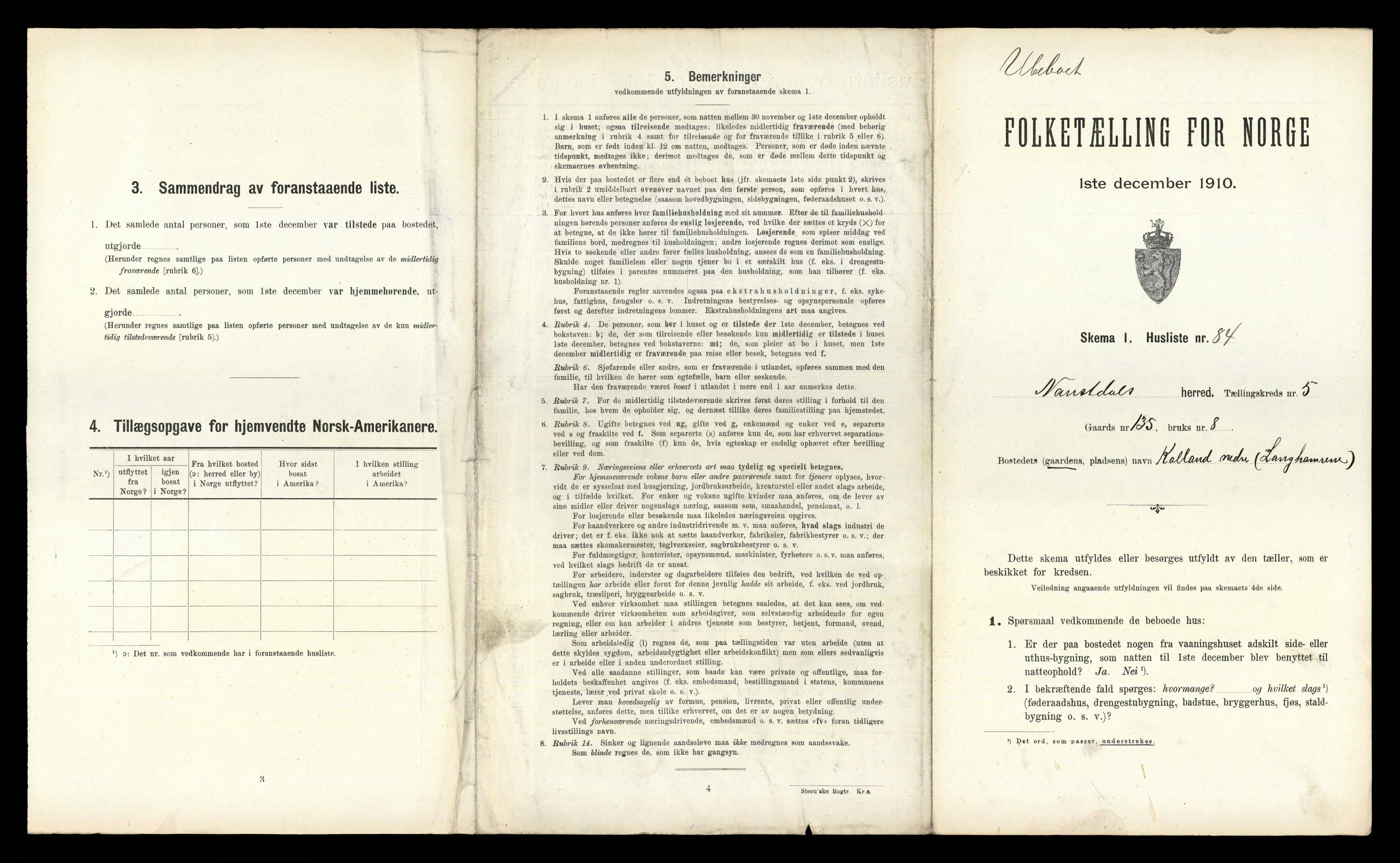 RA, 1910 census for Naustdal, 1910, p. 807