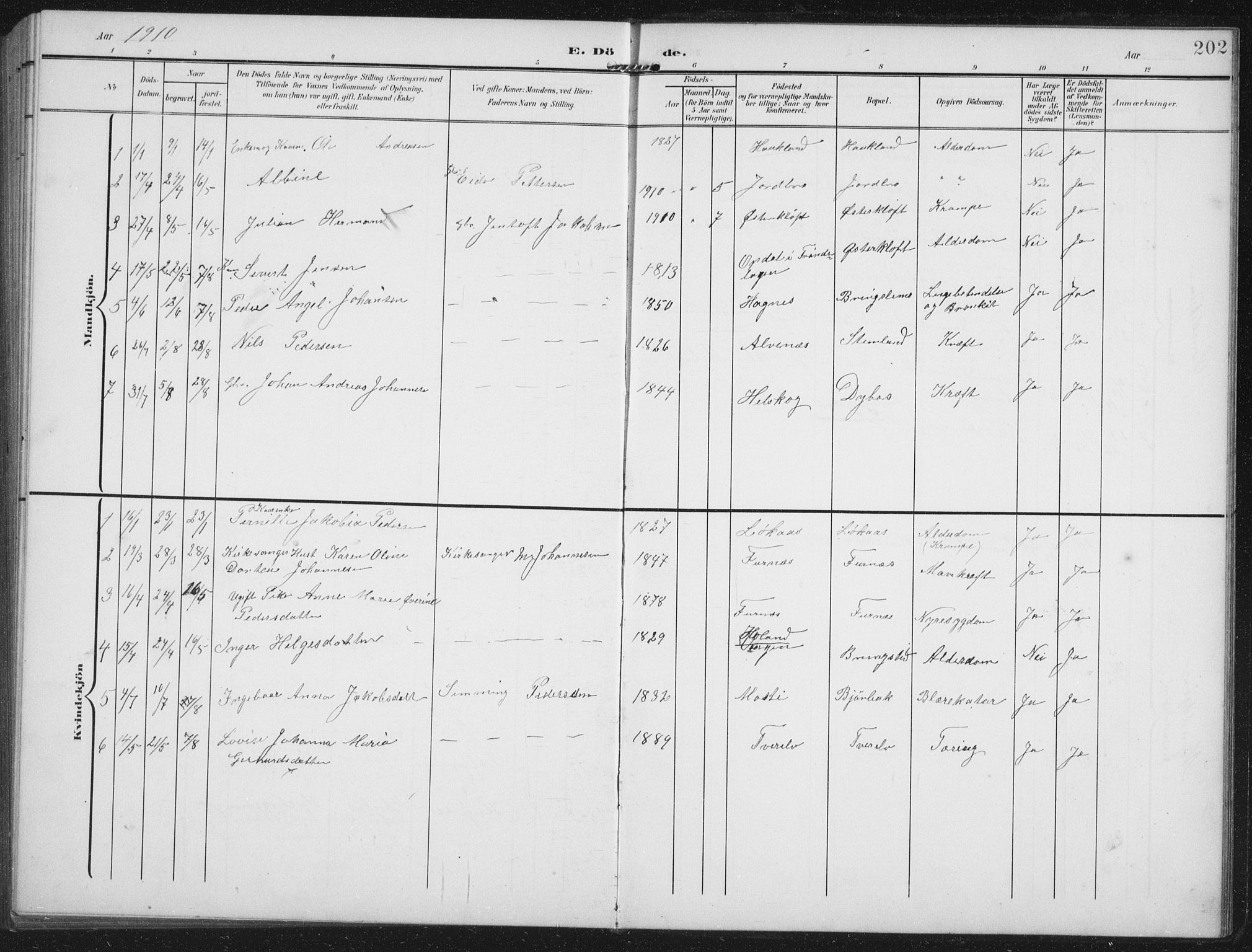 Ministerialprotokoller, klokkerbøker og fødselsregistre - Nordland, AV/SAT-A-1459/851/L0726: Parish register (copy) no. 851C01, 1902-1924, p. 202