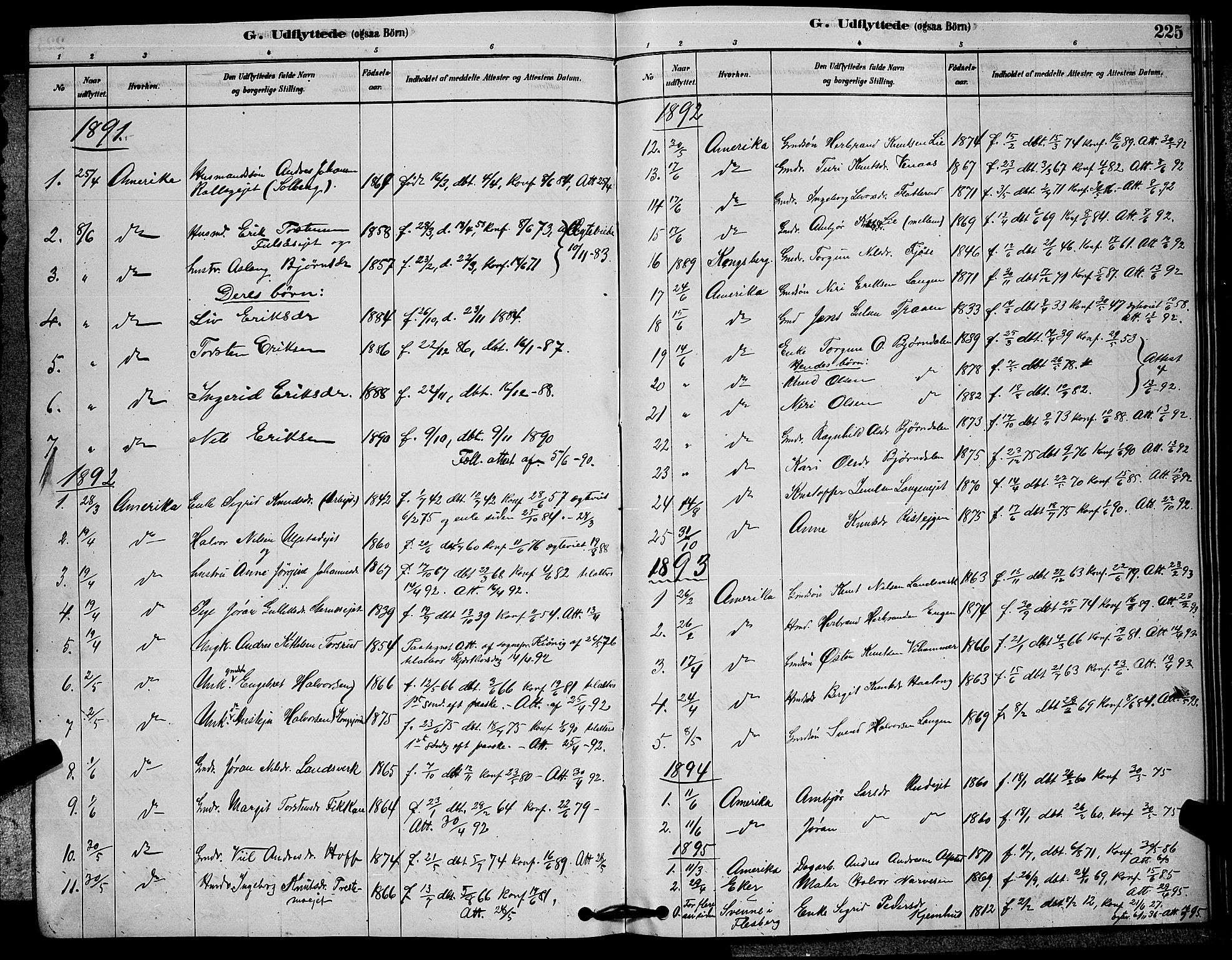 Rollag kirkebøker, SAKO/A-240/G/Ga/L0004: Parish register (copy) no. I 4, 1878-1903, p. 225