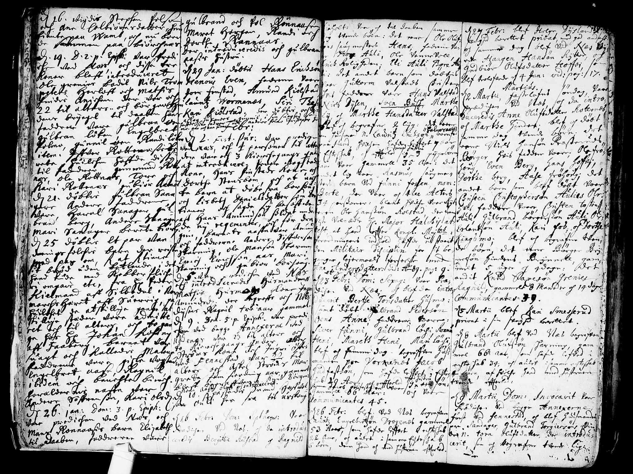 Nes prestekontor Kirkebøker, AV/SAO-A-10410/F/Fa/L0001: Parish register (official) no. I 1, 1689-1716, p. 18-19