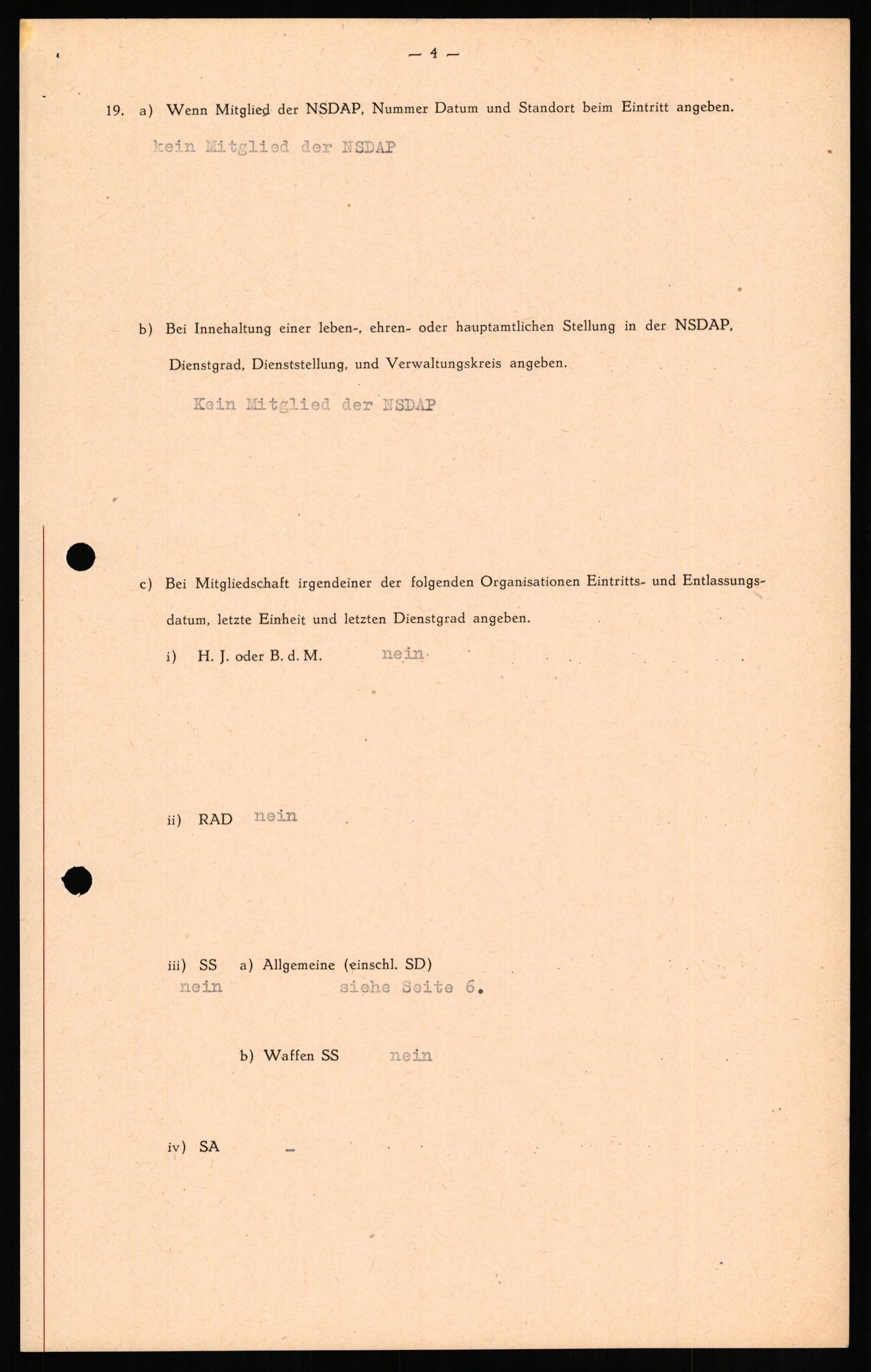 Forsvaret, Forsvarets overkommando II, AV/RA-RAFA-3915/D/Db/L0013: CI Questionaires. Tyske okkupasjonsstyrker i Norge. Tyskere., 1945-1946, p. 324