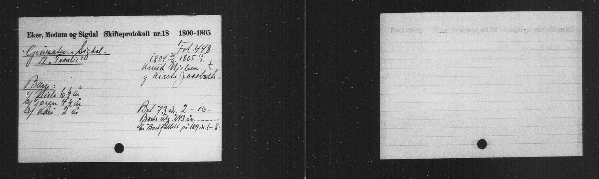 Eiker, Modum og Sigdal sorenskriveri, AV/SAKO-A-123/H, 1676-1828, p. 1579